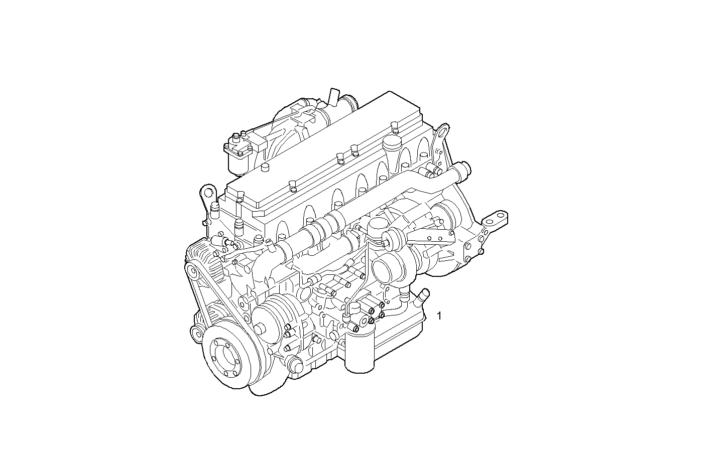 COMPLETE ENGINE parts diagram