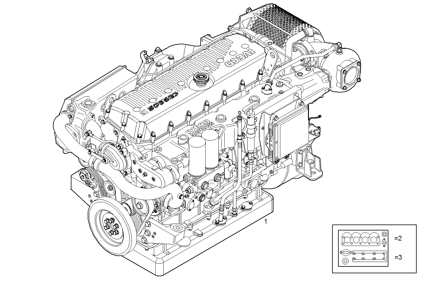 COMPLETE ENGINE parts diagram