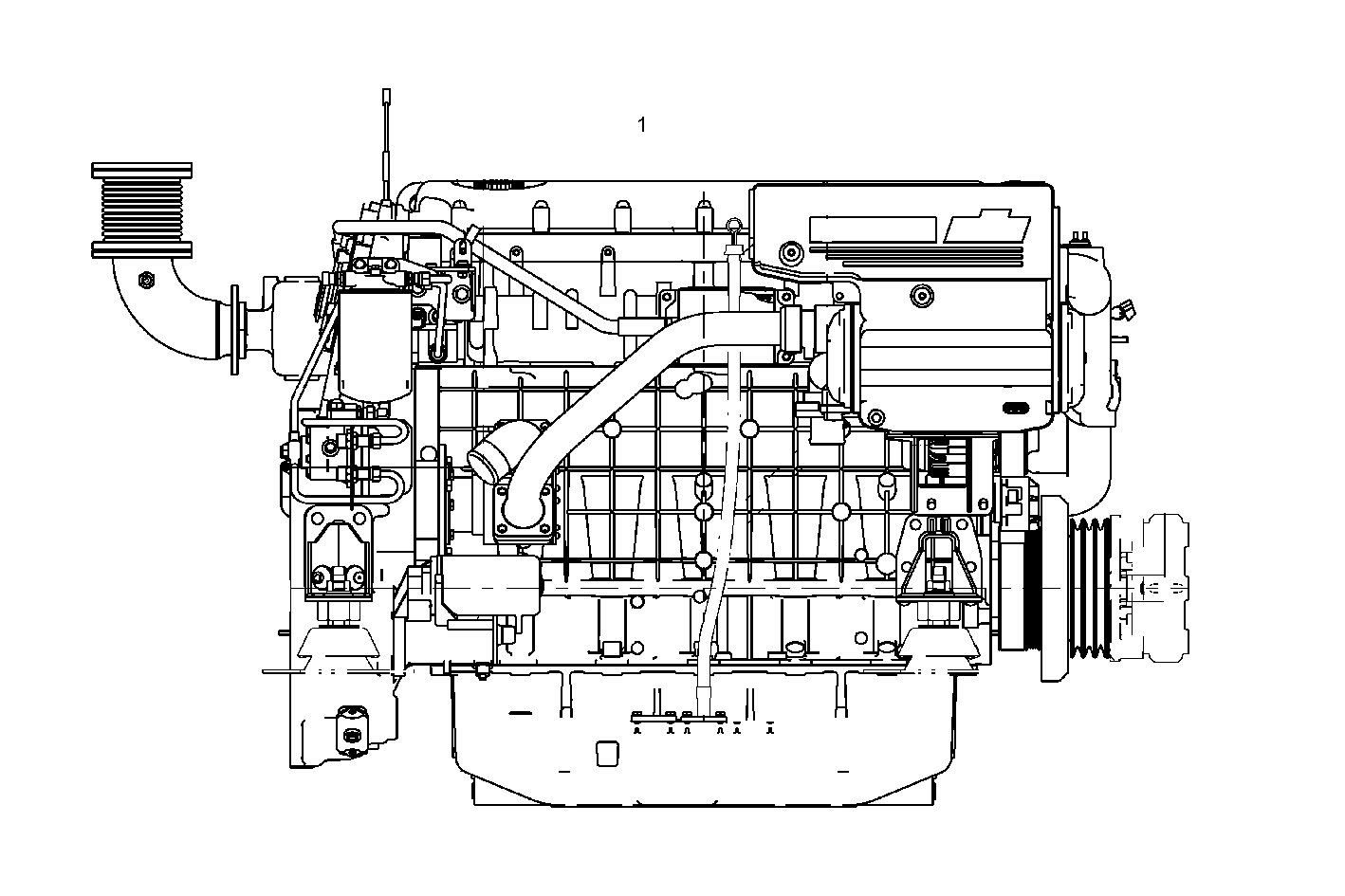 COMPLETE ENGINE parts diagram
