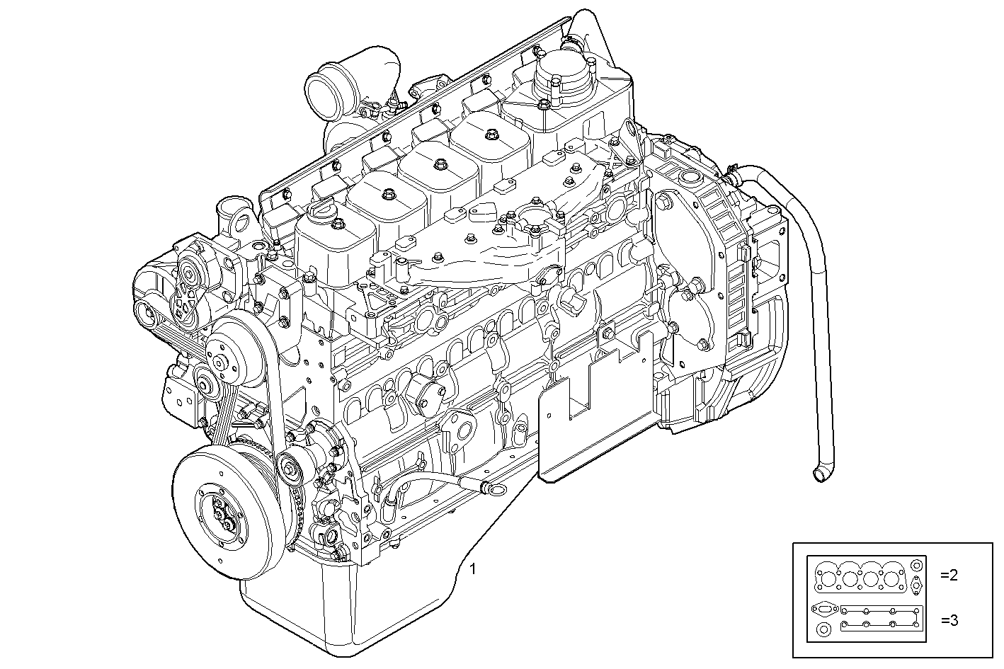 COMPLETE ENGINE parts diagram