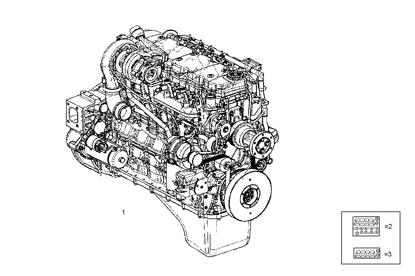 COMPLETE ENGINE parts diagram