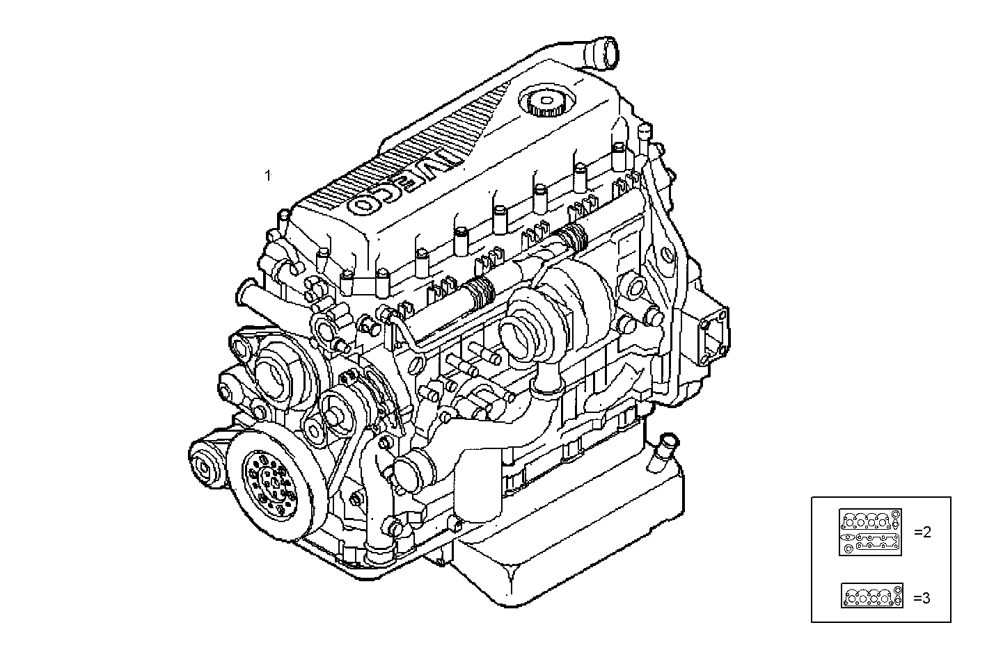 COMPLETE ENGINE parts diagram