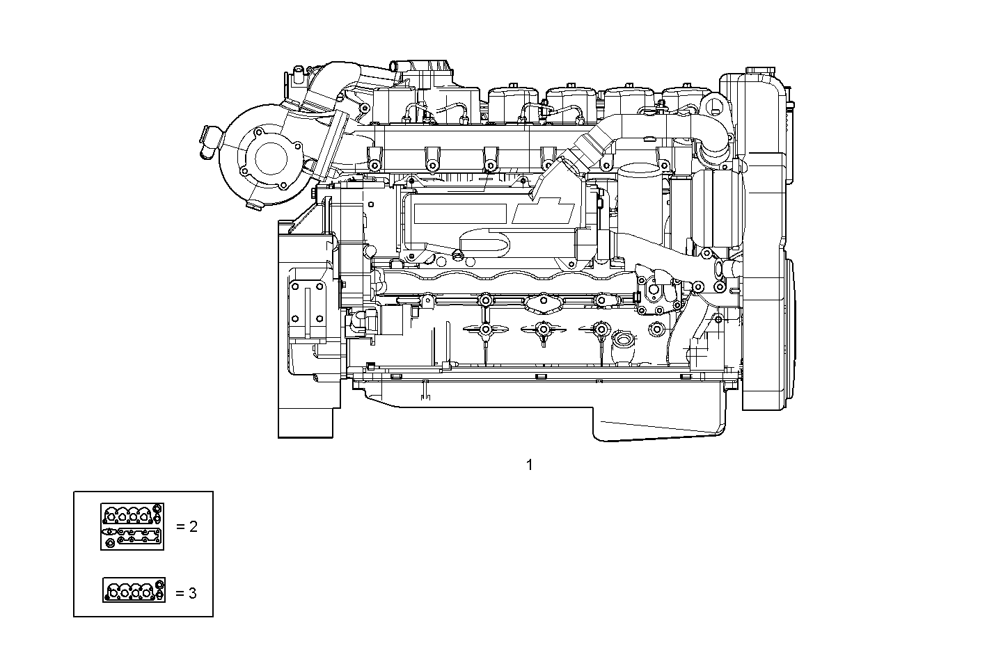 COMPLETE ENGINE parts diagram