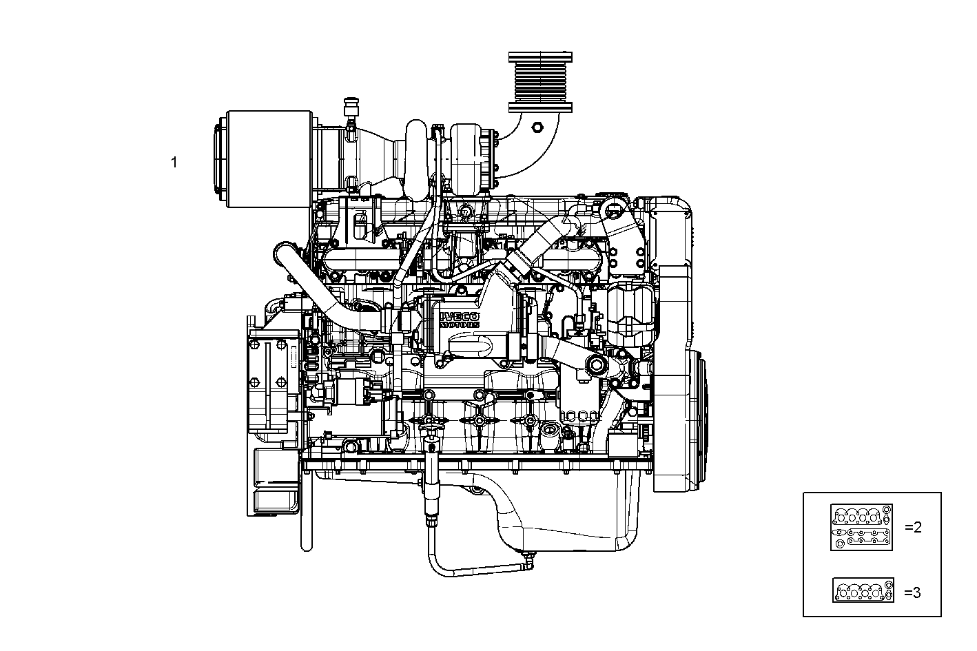 COMPLETE ENGINE parts diagram