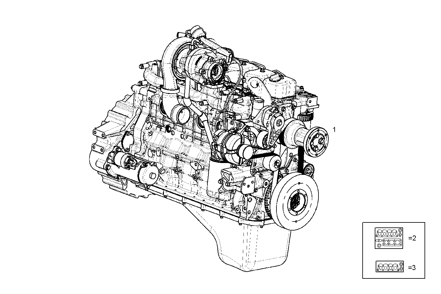 COMPLETE ENGINE parts diagram