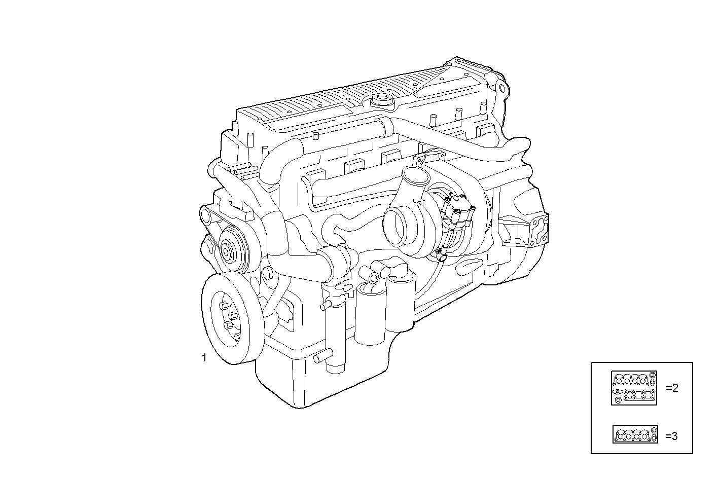COMPLETE ENGINE parts diagram