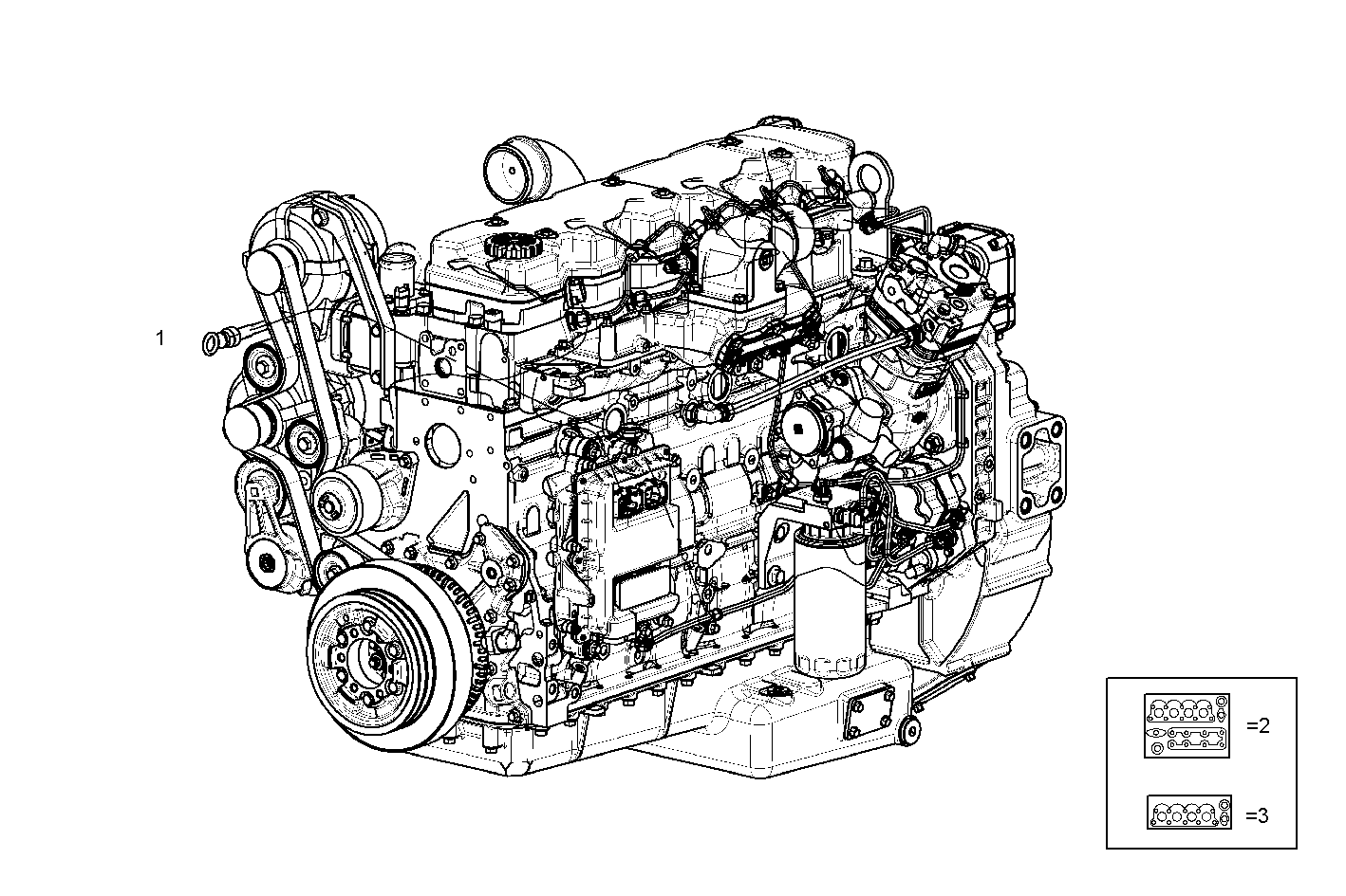 COMPLETE ENGINE parts diagram