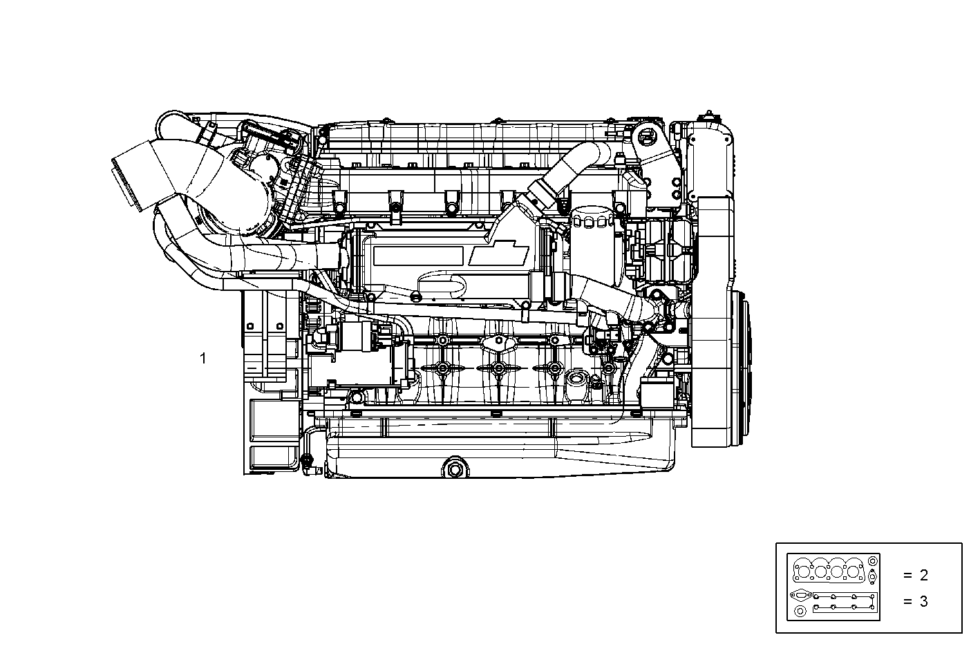 COMPLETE ENGINE parts diagram