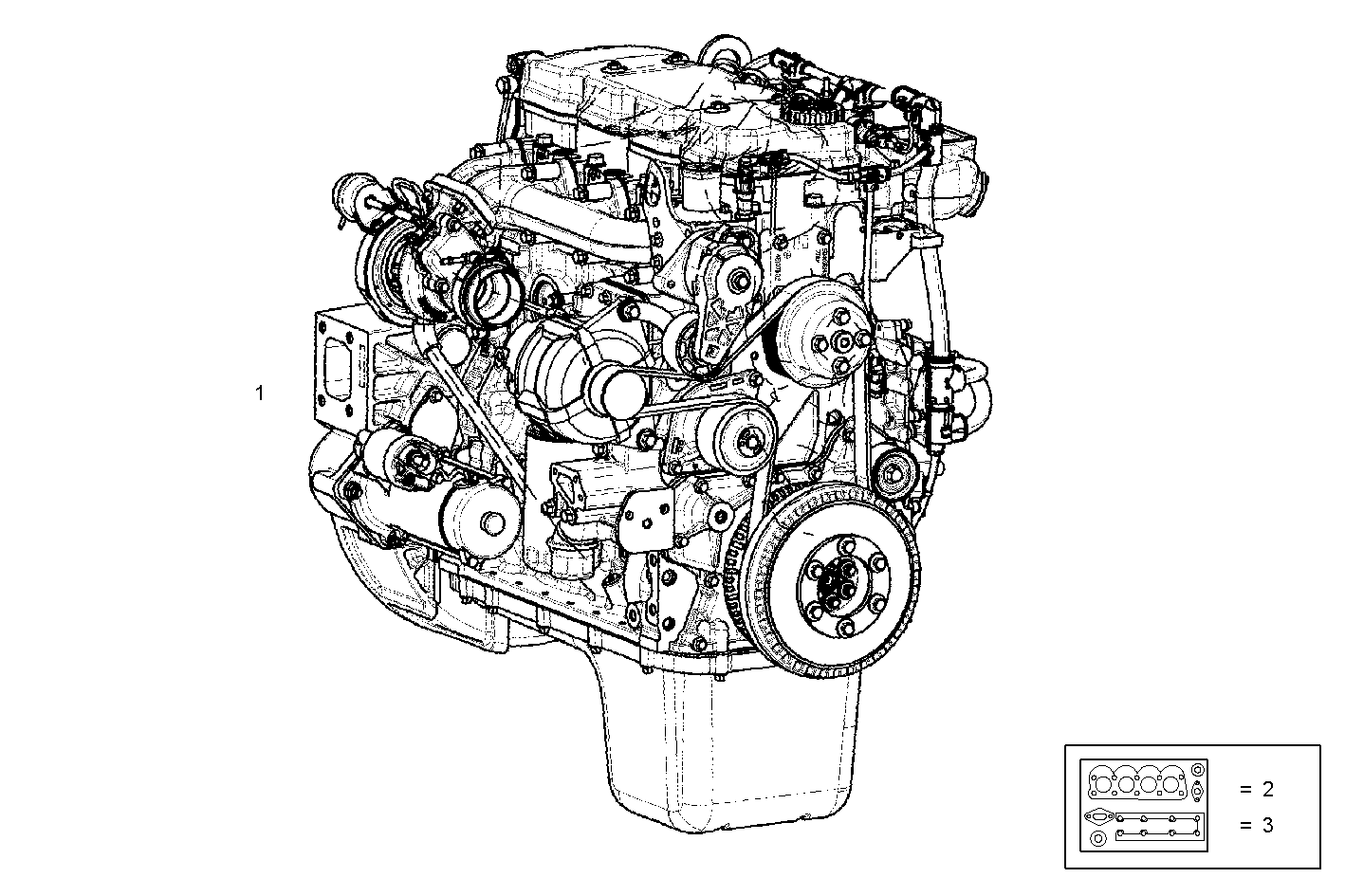 COMPLETE ENGINE parts diagram