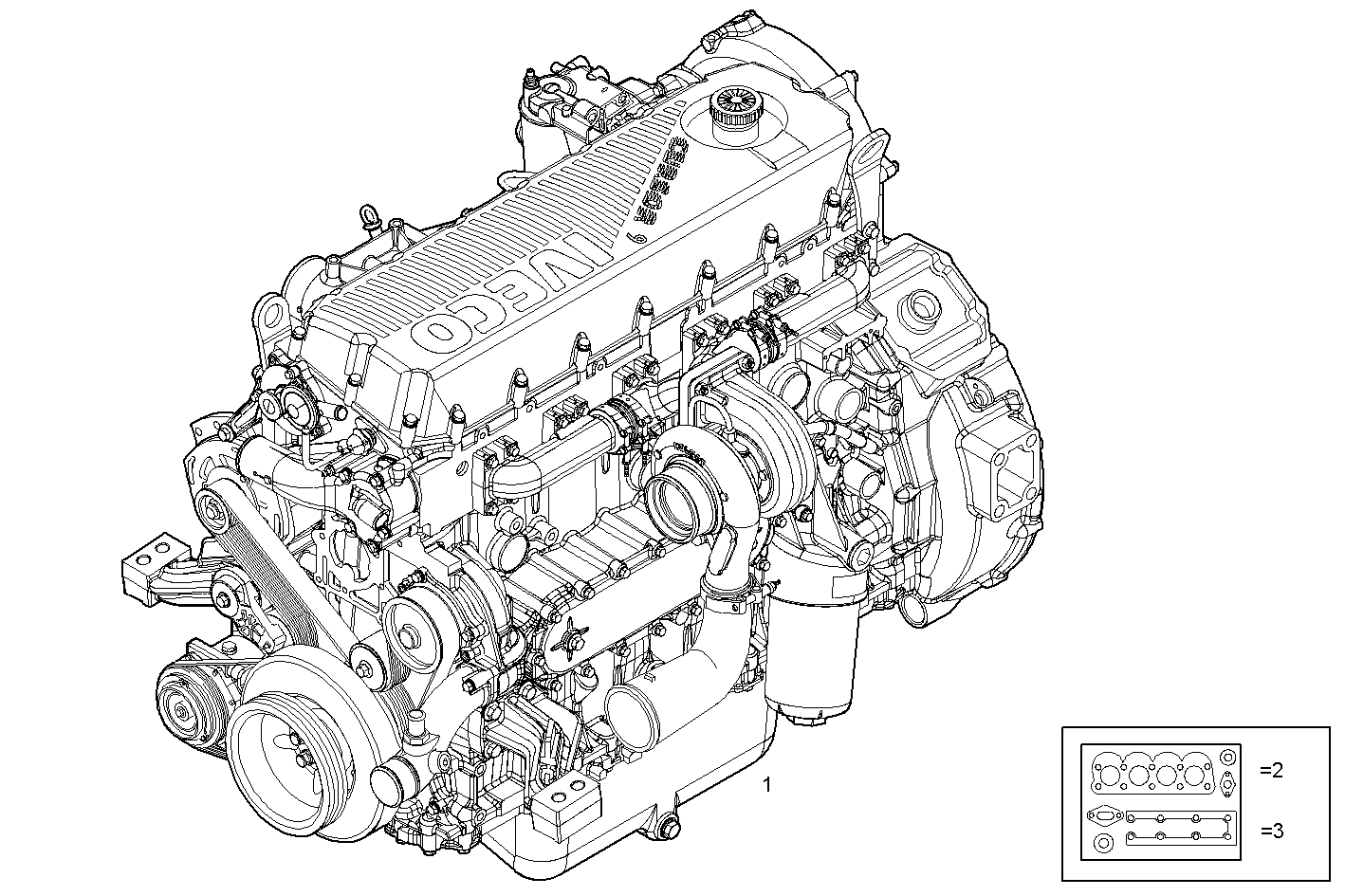 COMPLETE ENGINE parts diagram
