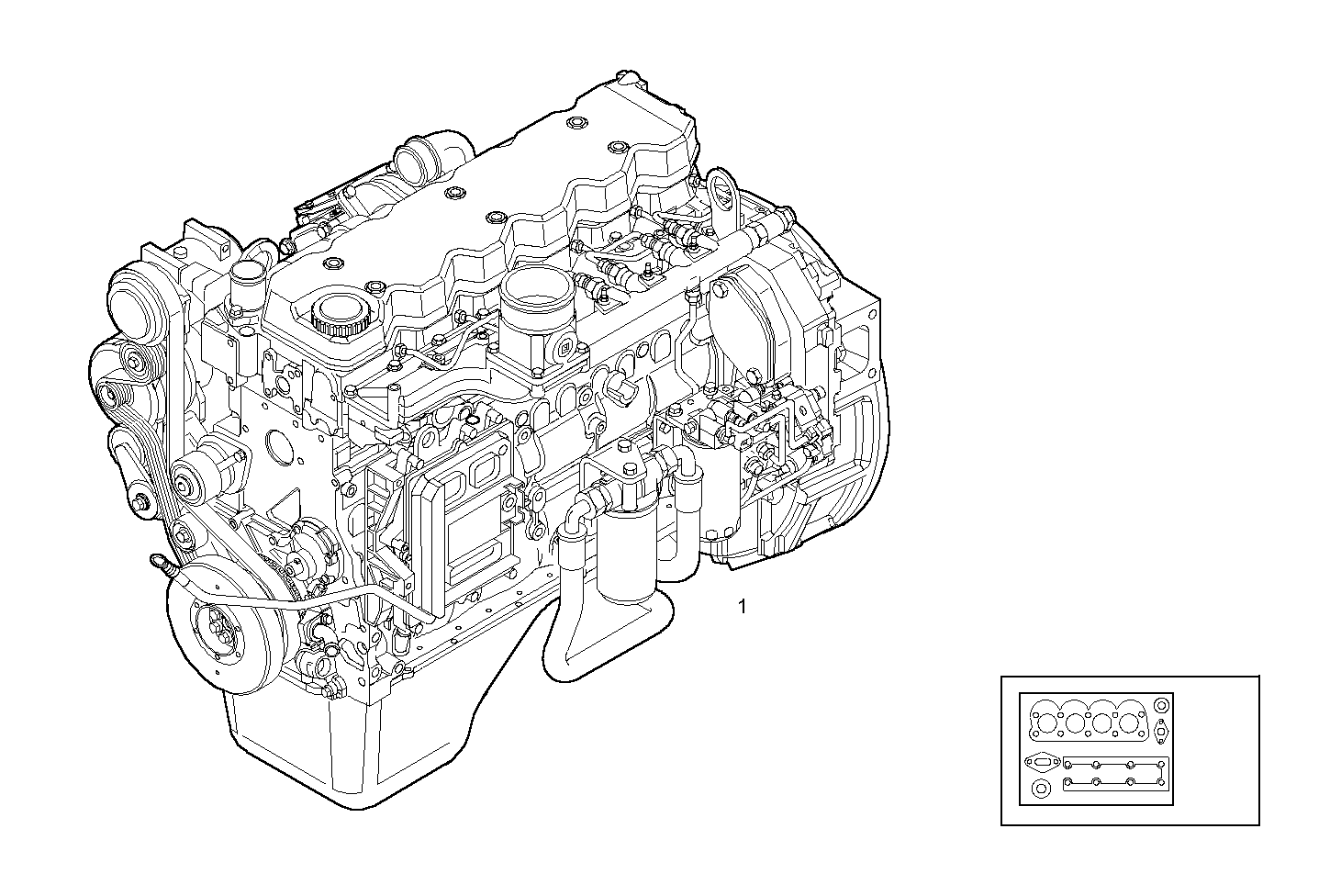 COMPLETE ENGINE parts diagram