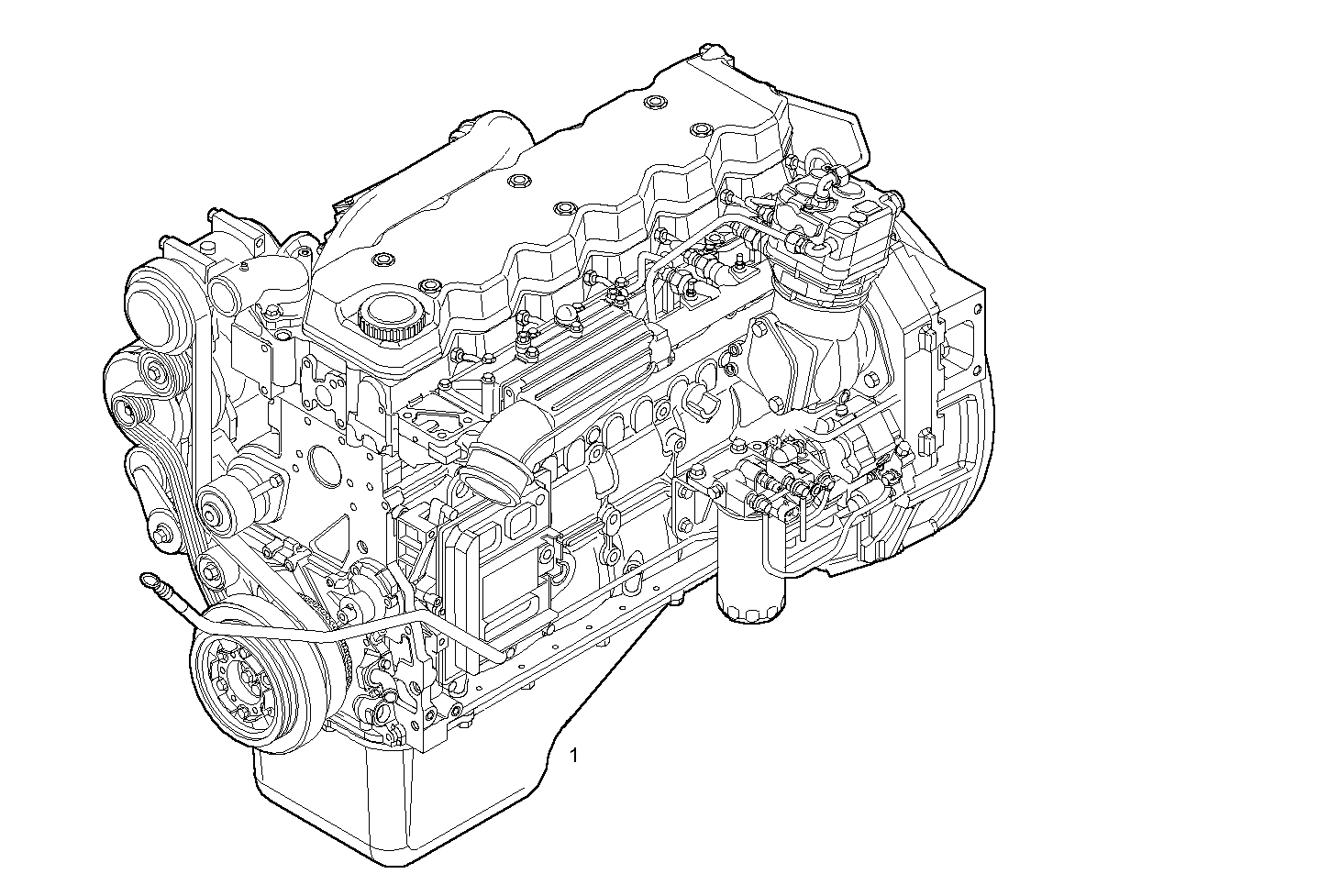 COMPLETE ENGINE parts diagram