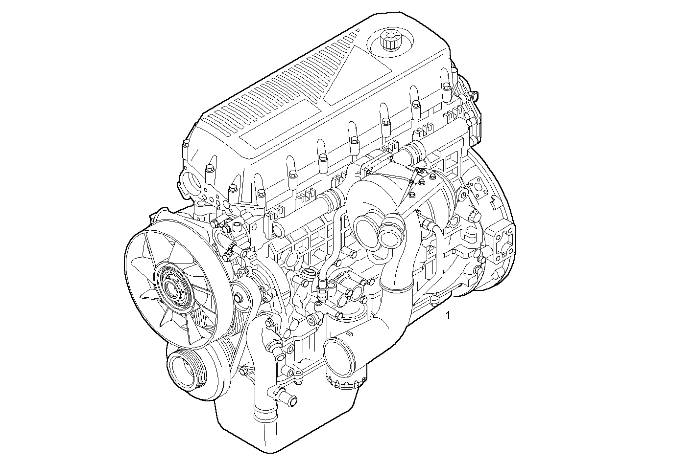 COMPLETE ENGINE parts diagram
