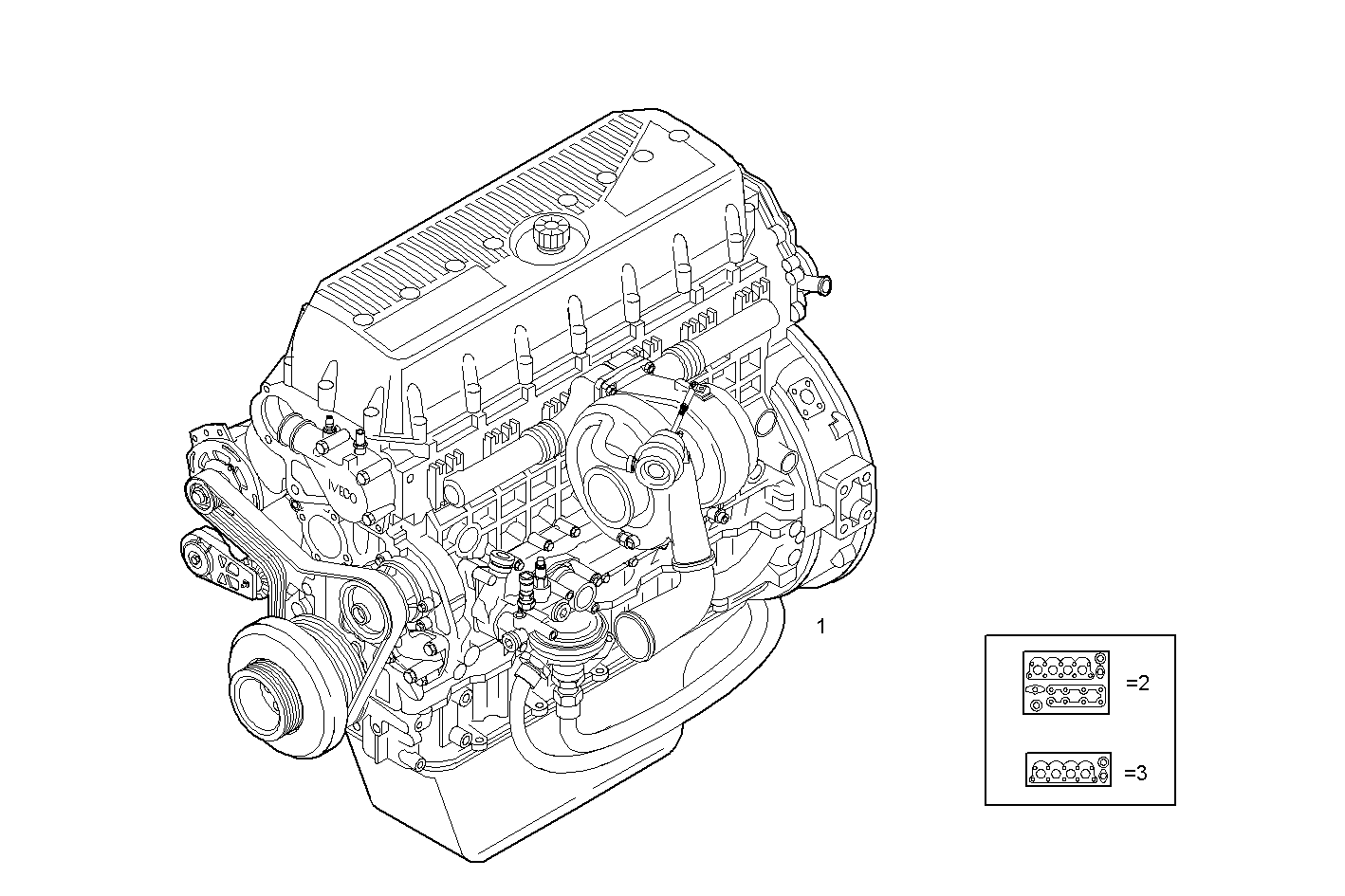 COMPLETE ENGINE parts diagram