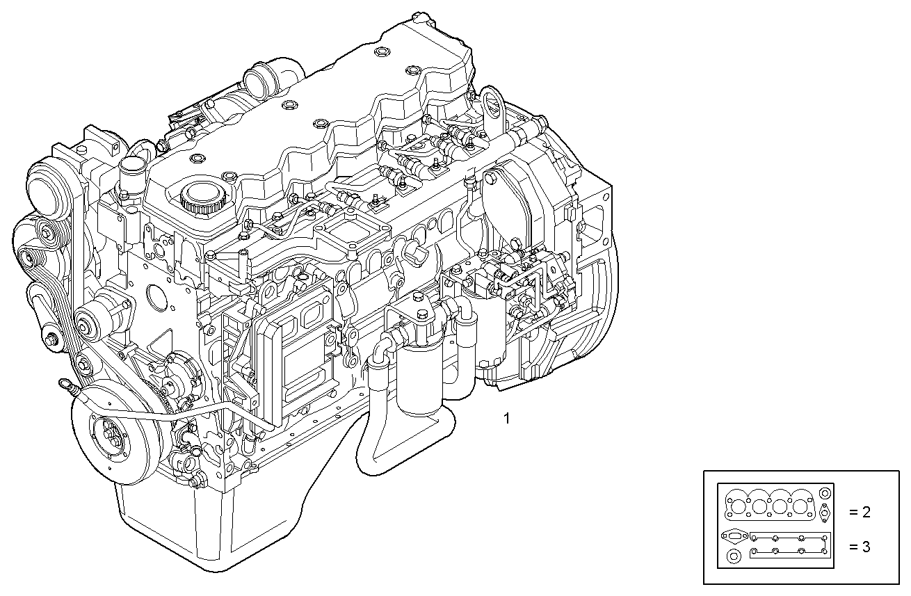 COMPLETE ENGINE parts diagram