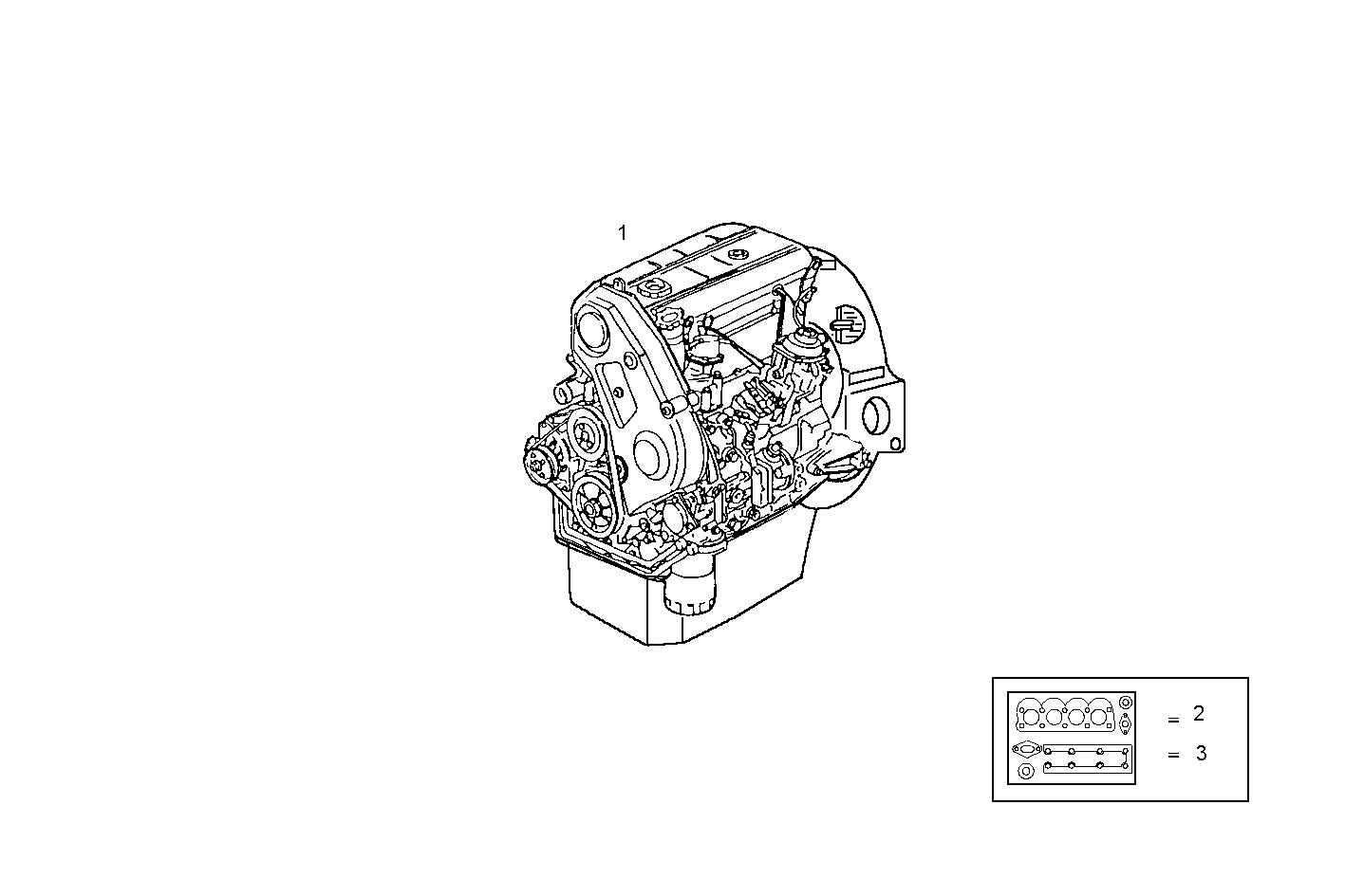 COMPLETE ENGINE parts diagram