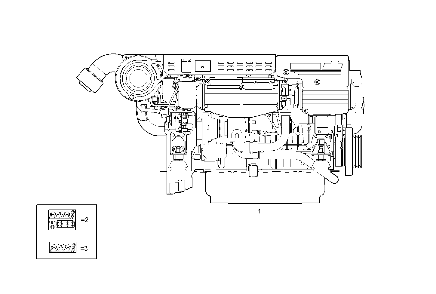 COMPLETE ENGINE parts diagram