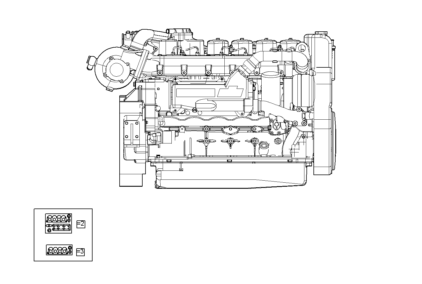 COMPLETE ENGINE parts diagram