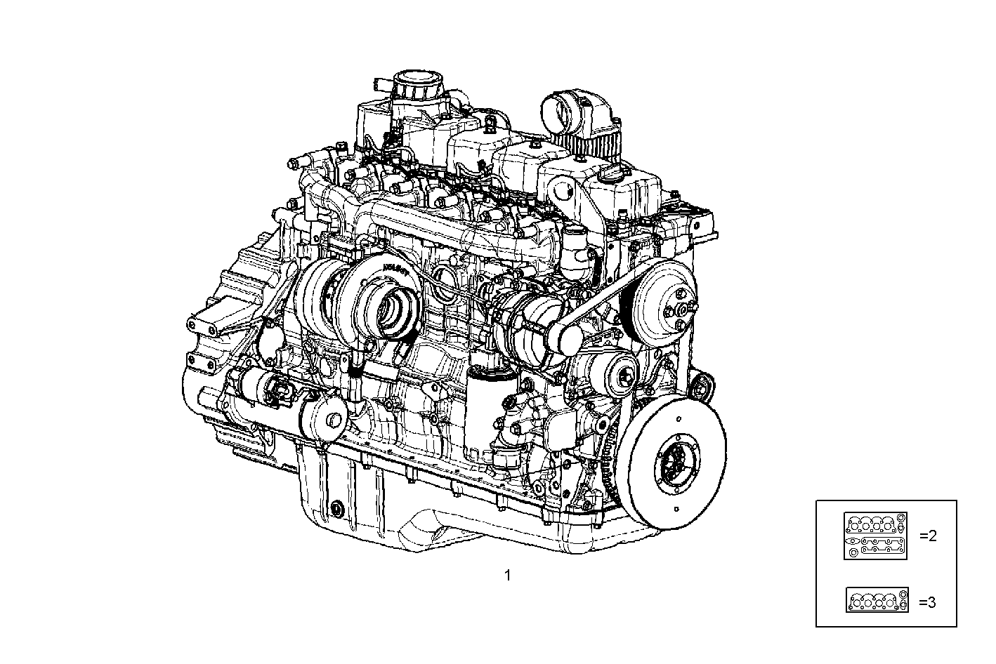 COMPLETE ENGINE parts diagram