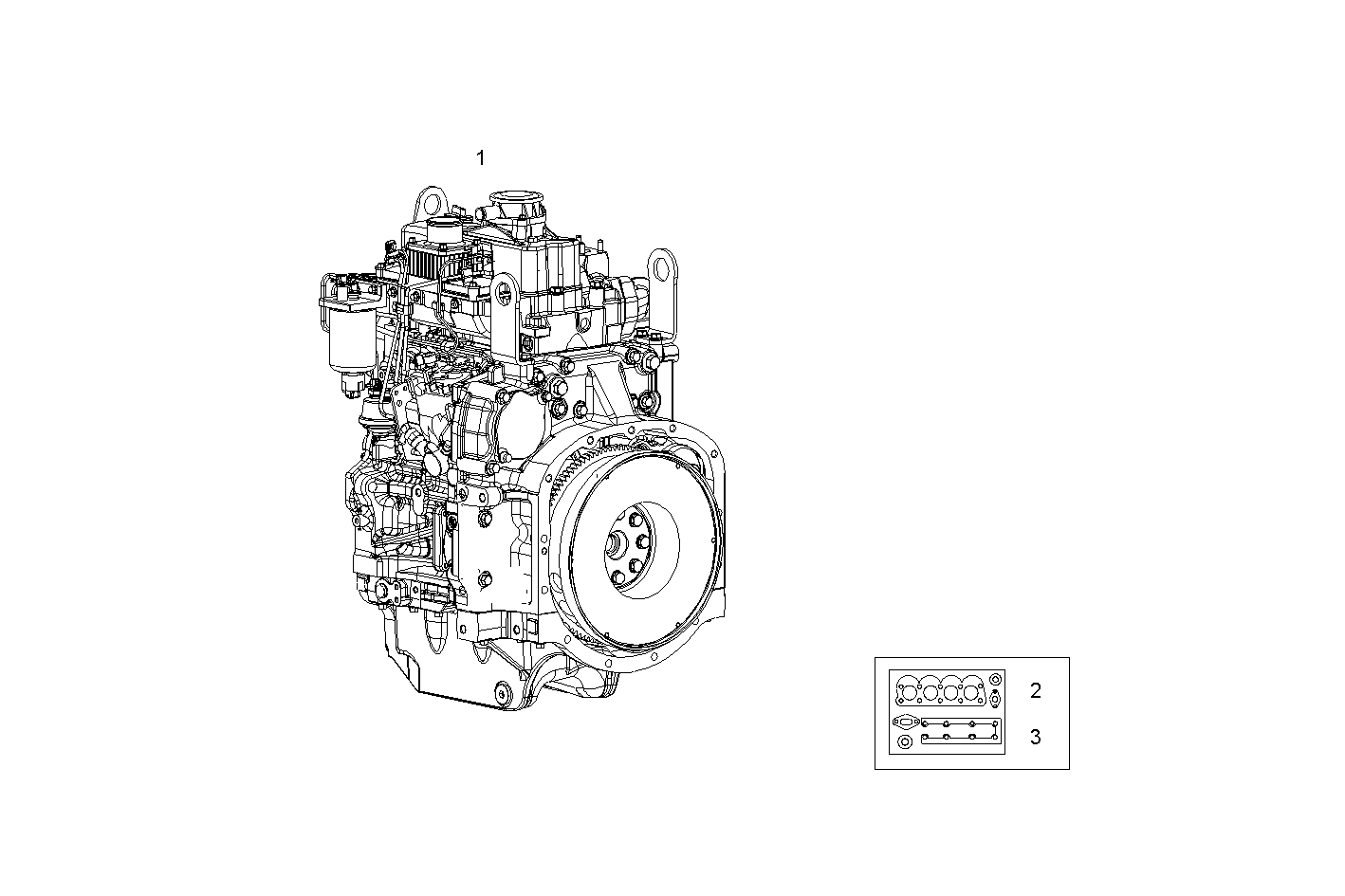 COMPLETE ENGINE parts diagram