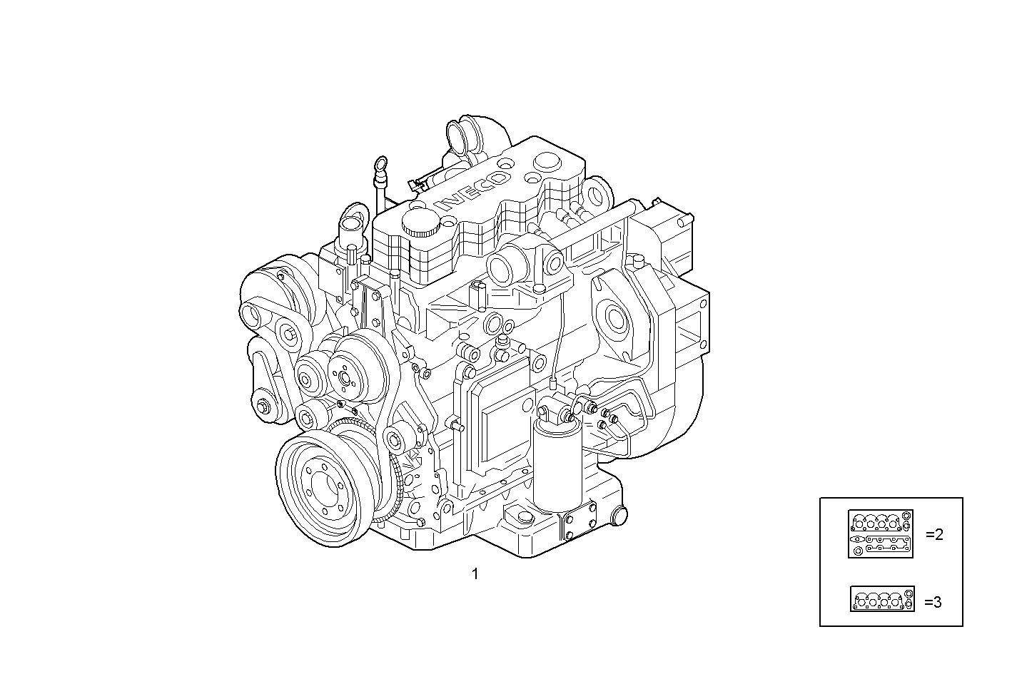 COMPLETE ENGINE parts diagram