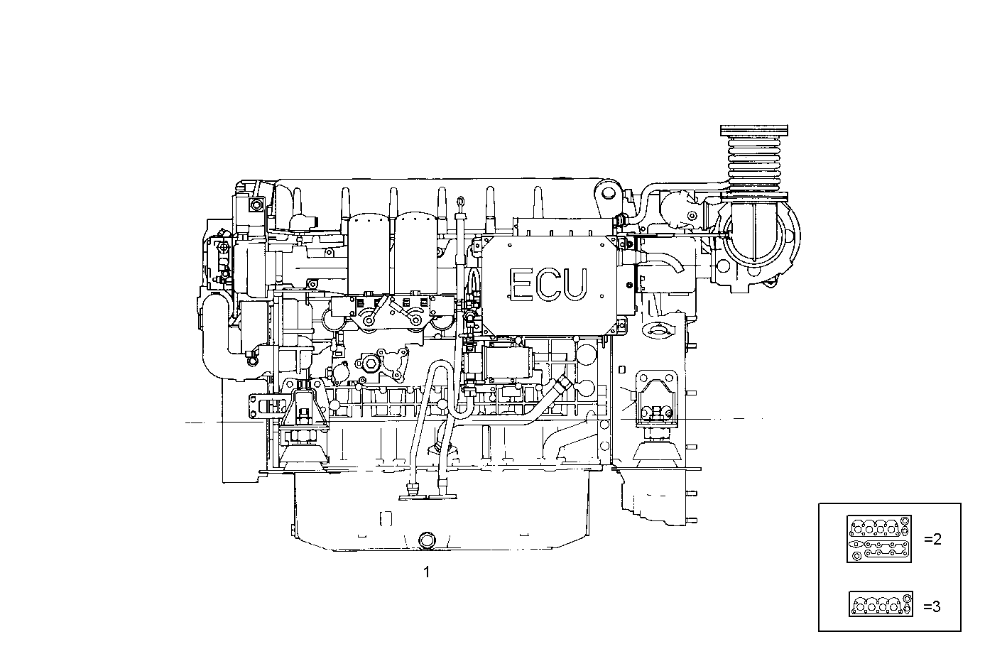 COMPLETE ENGINE parts diagram
