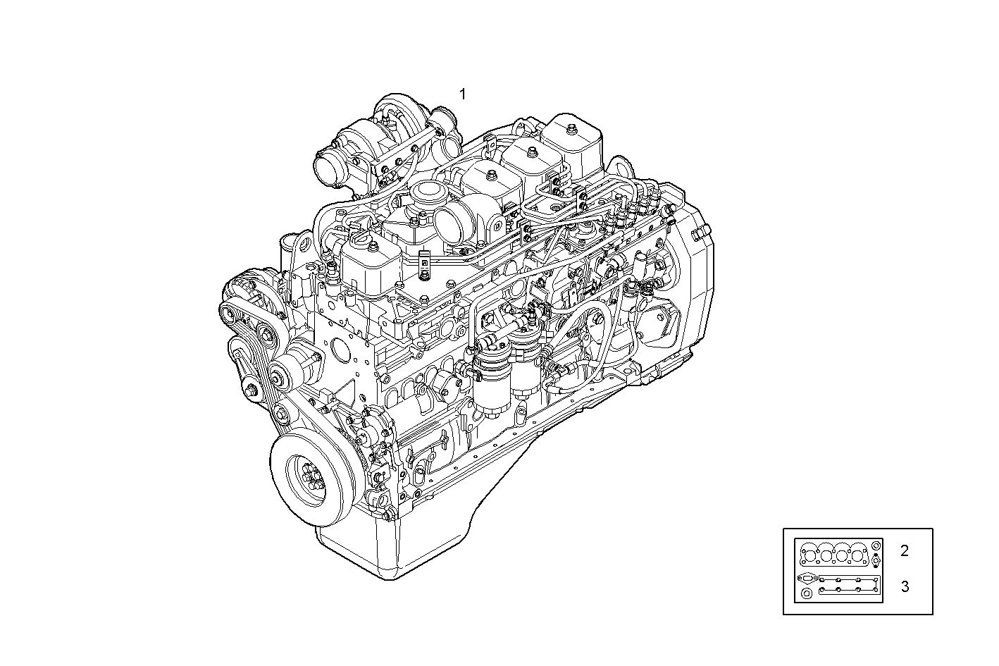 COMPLETE ENGINE parts diagram