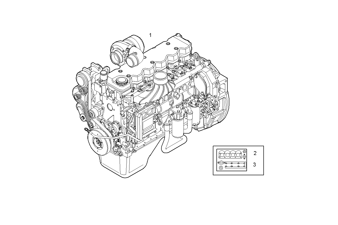 COMPLETE ENGINE parts diagram