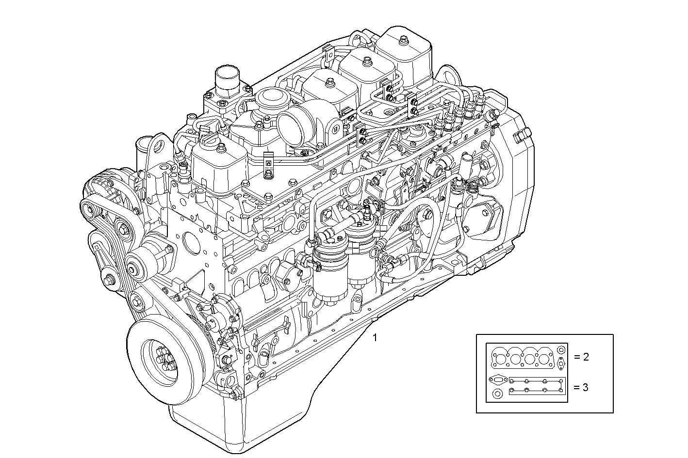 COMPLETE ENGINE parts diagram