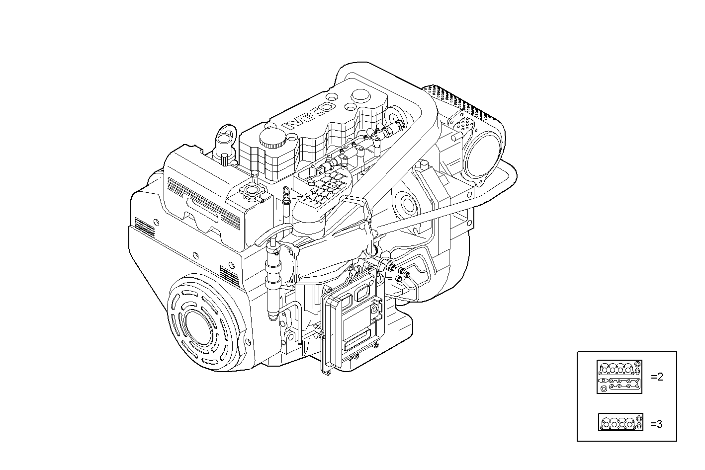 COMPLETE ENGINE parts diagram