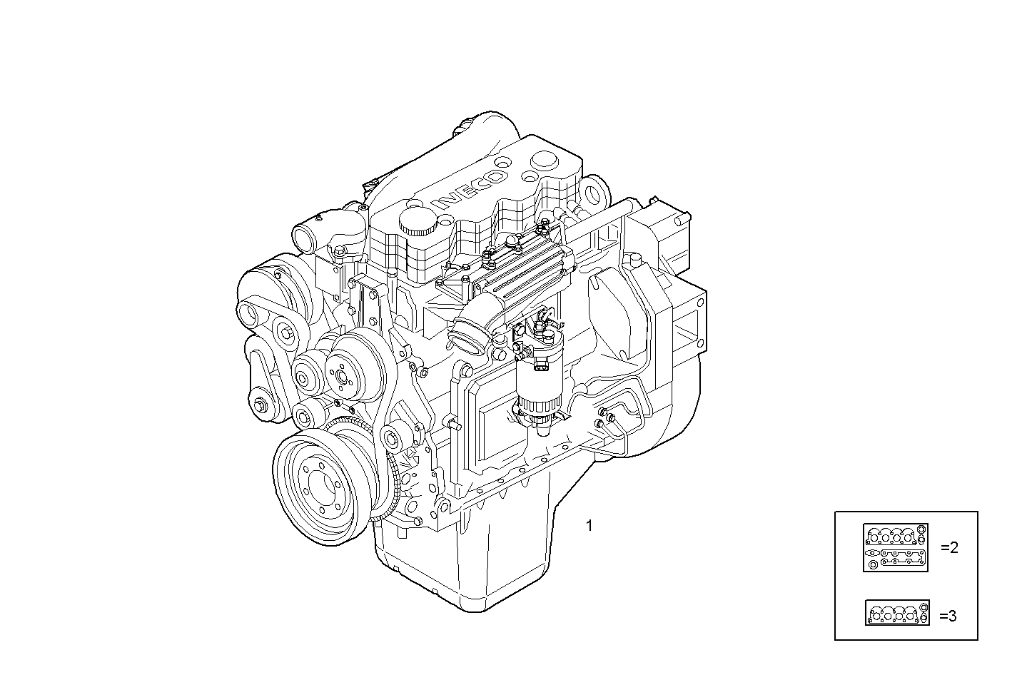 COMPLETE ENGINE parts diagram