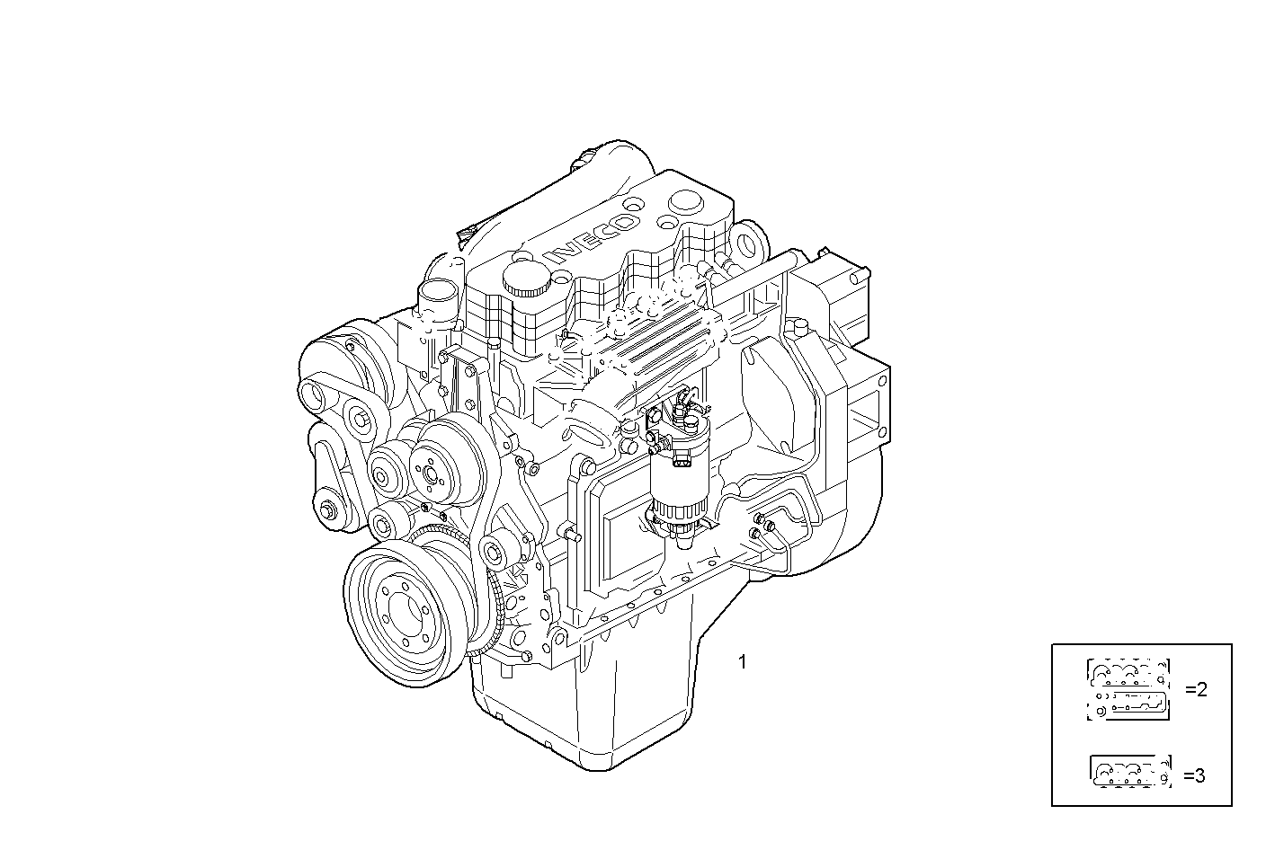 COMPLETE ENGINE parts diagram