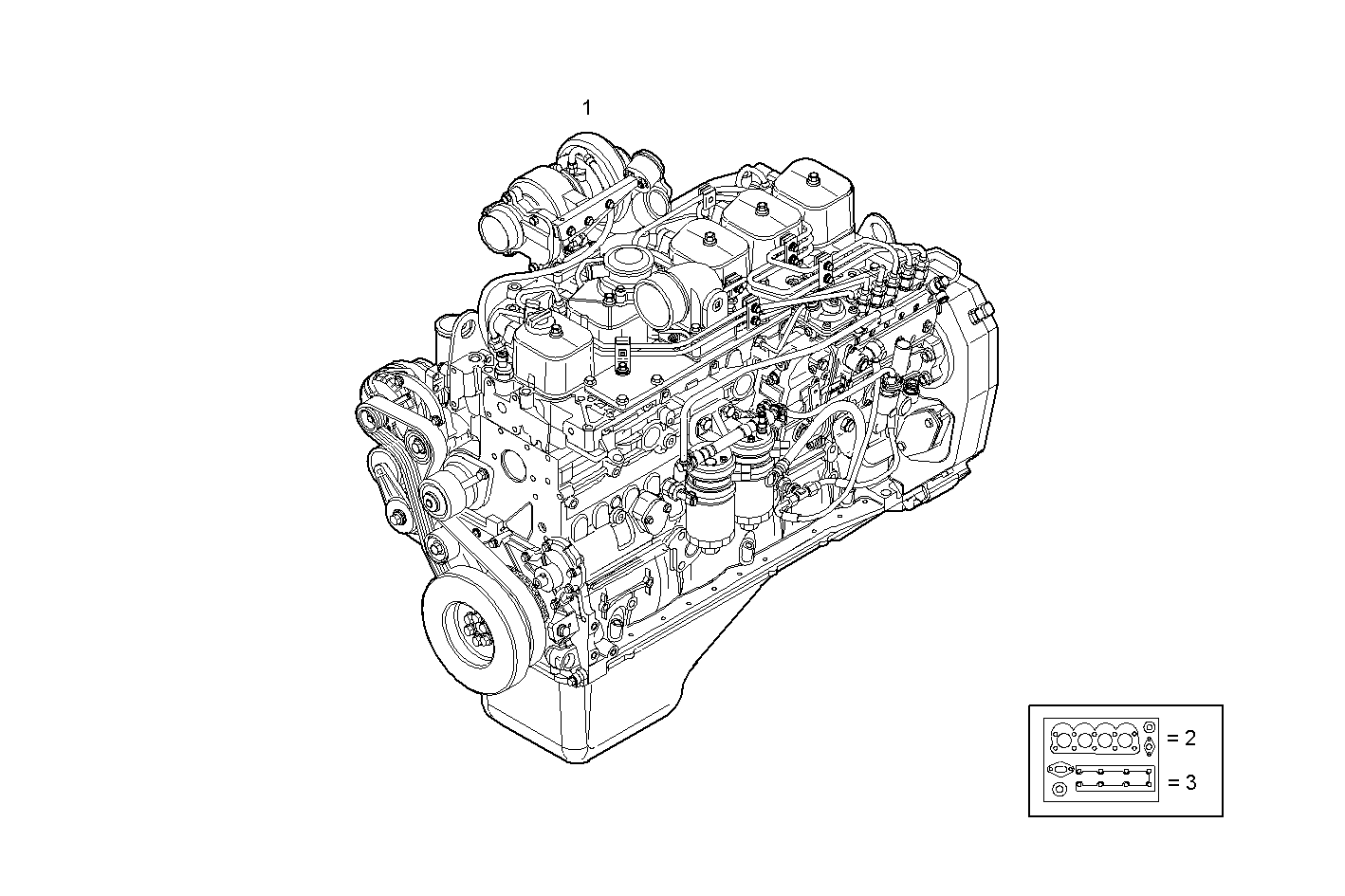 COMPLETE ENGINE parts diagram