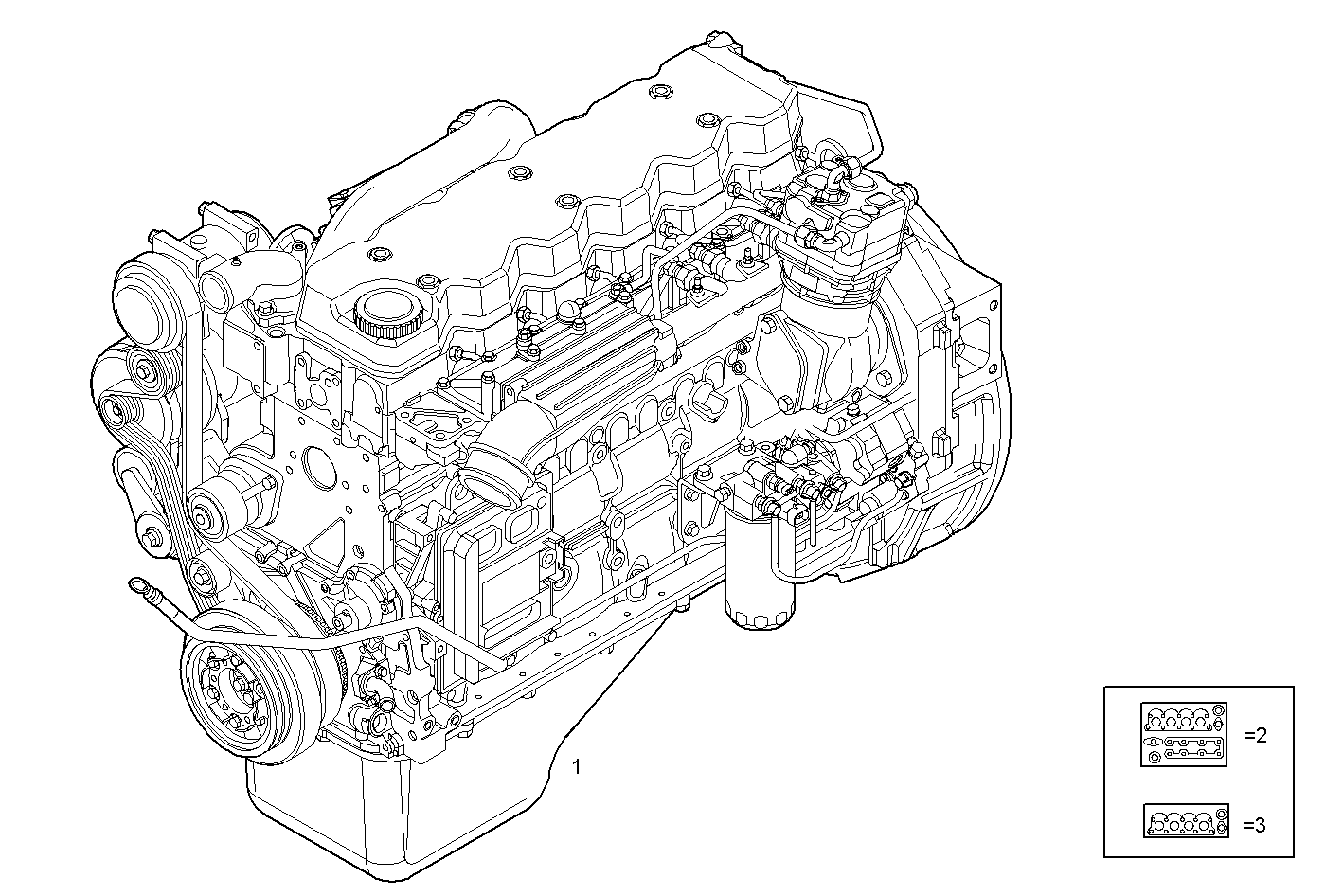 COMPLETE ENGINE parts diagram