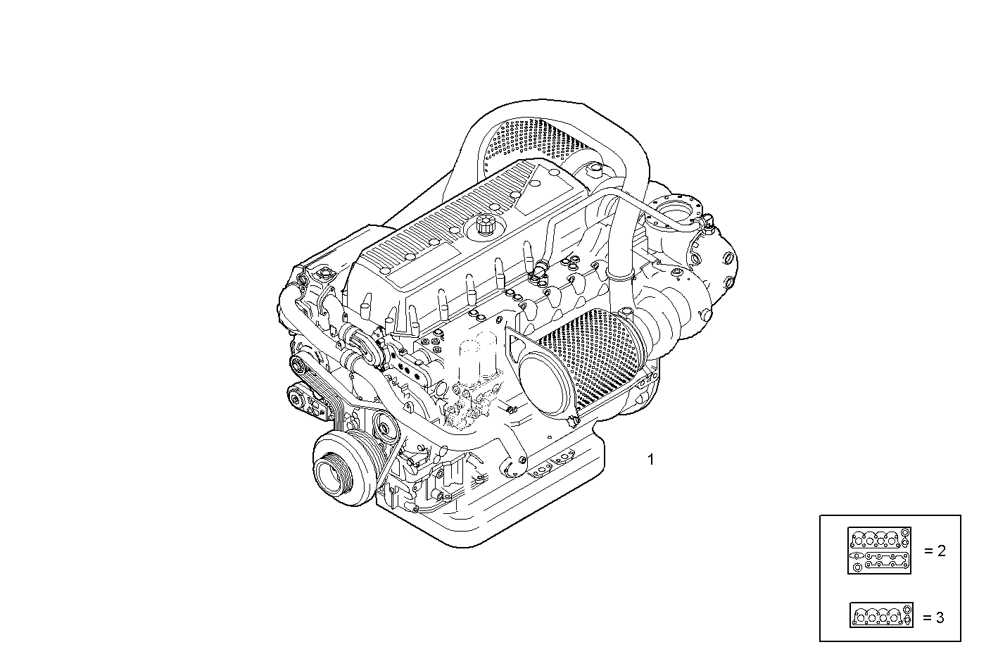 COMPLETE ENGINE parts diagram