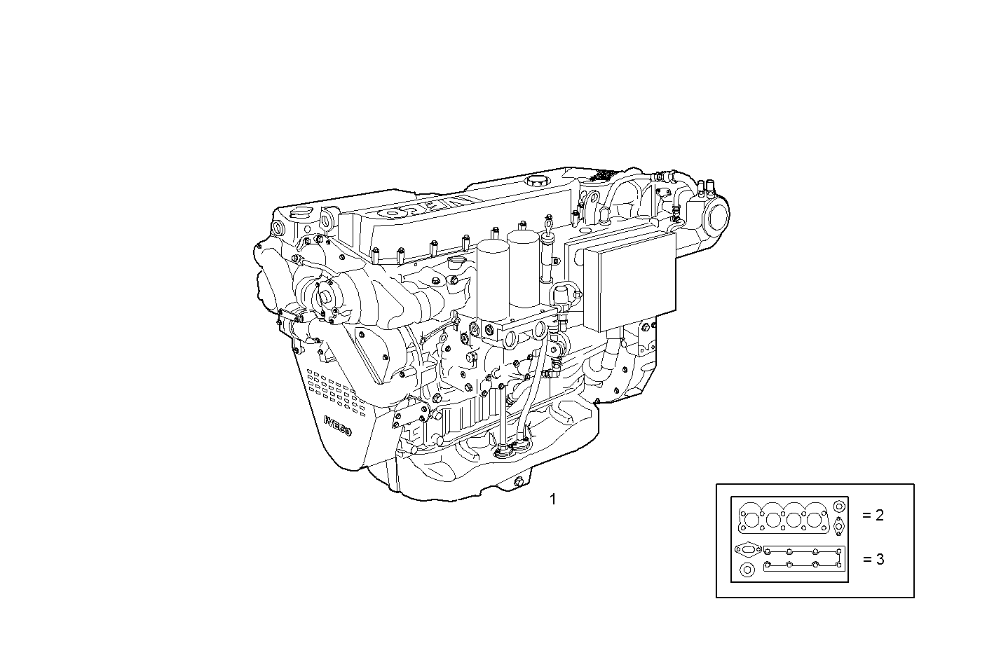 COMPLETE ENGINE parts diagram