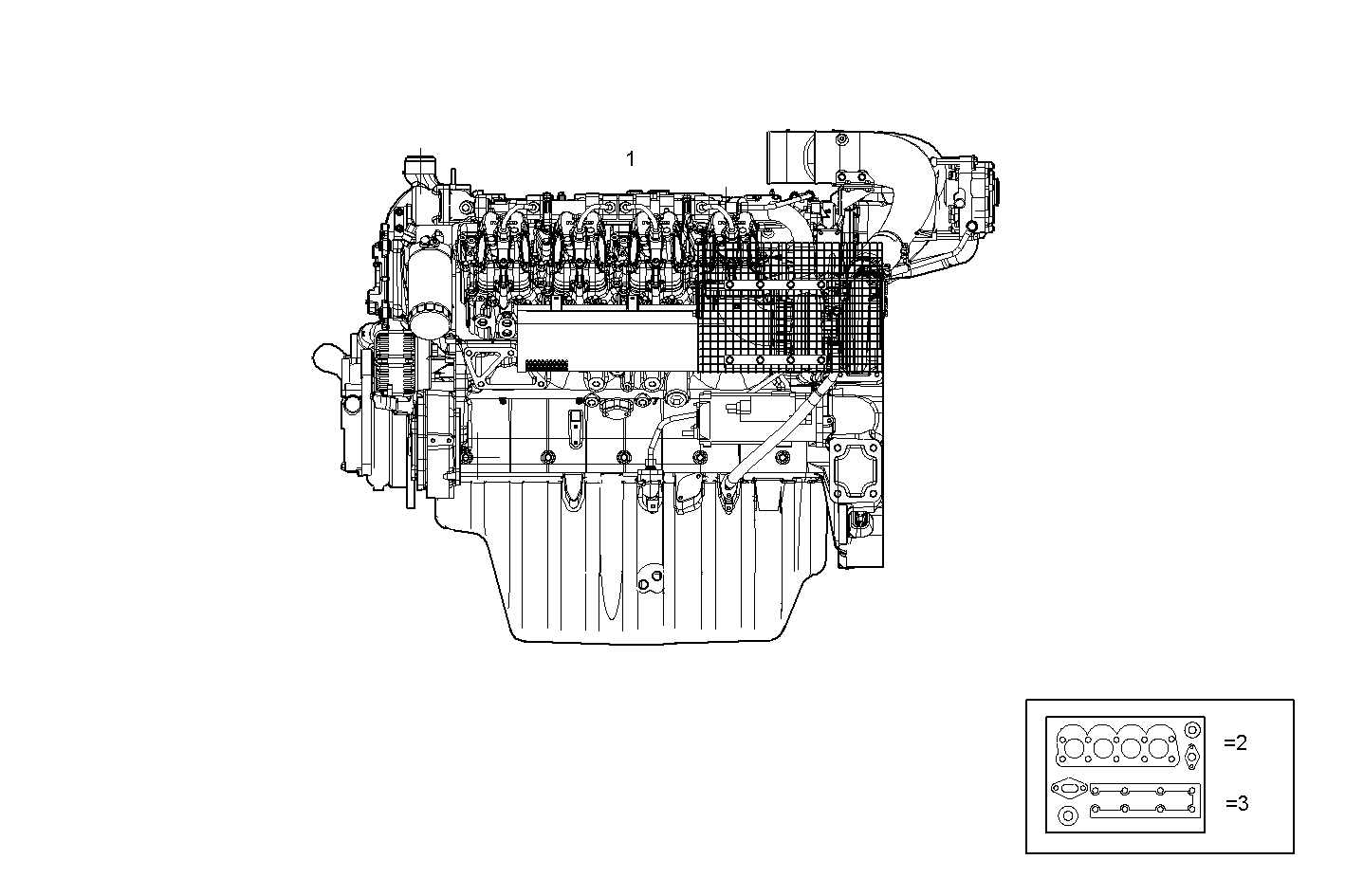 COMPLETE ENGINE parts diagram