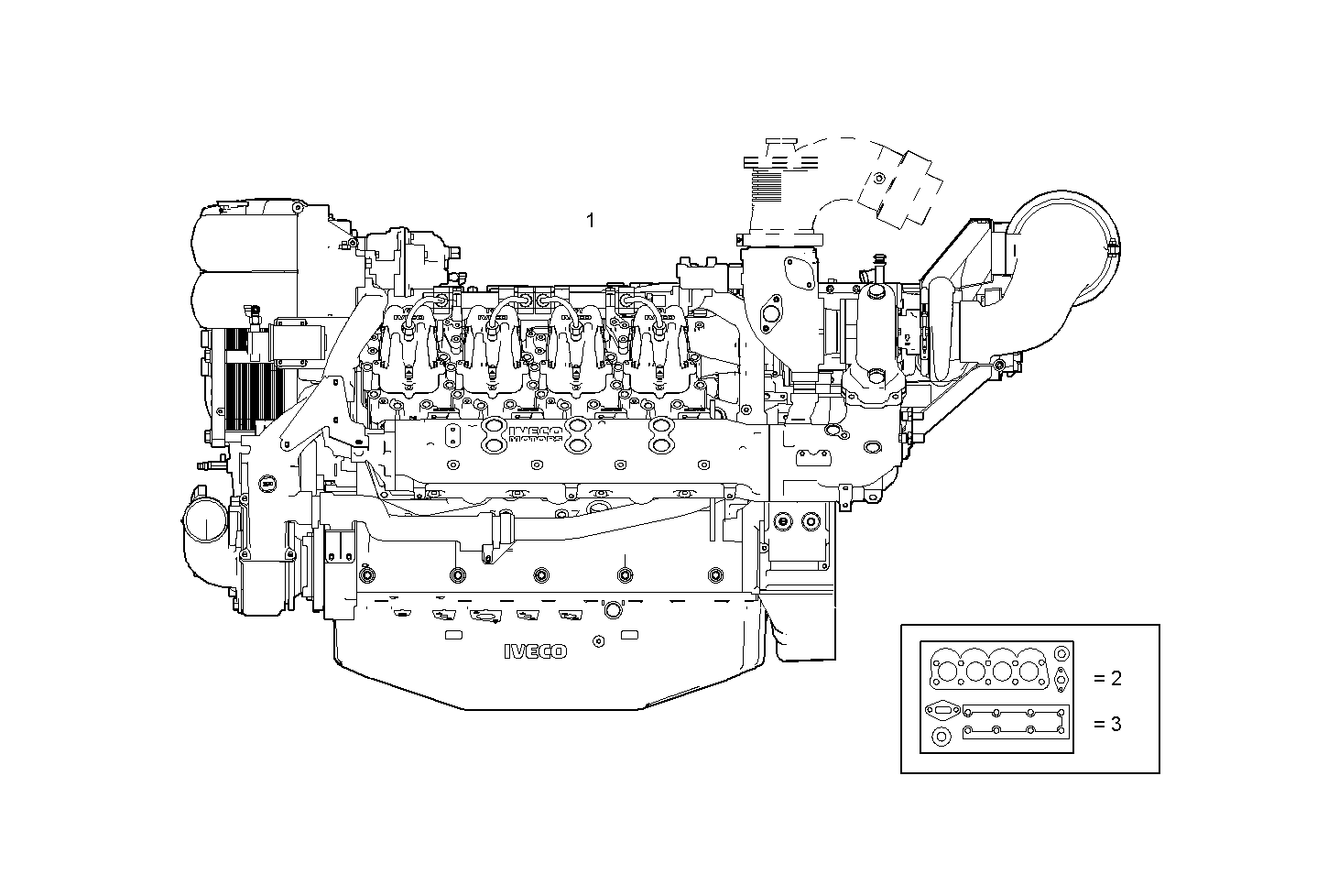 COMPLETE ENGINE parts diagram