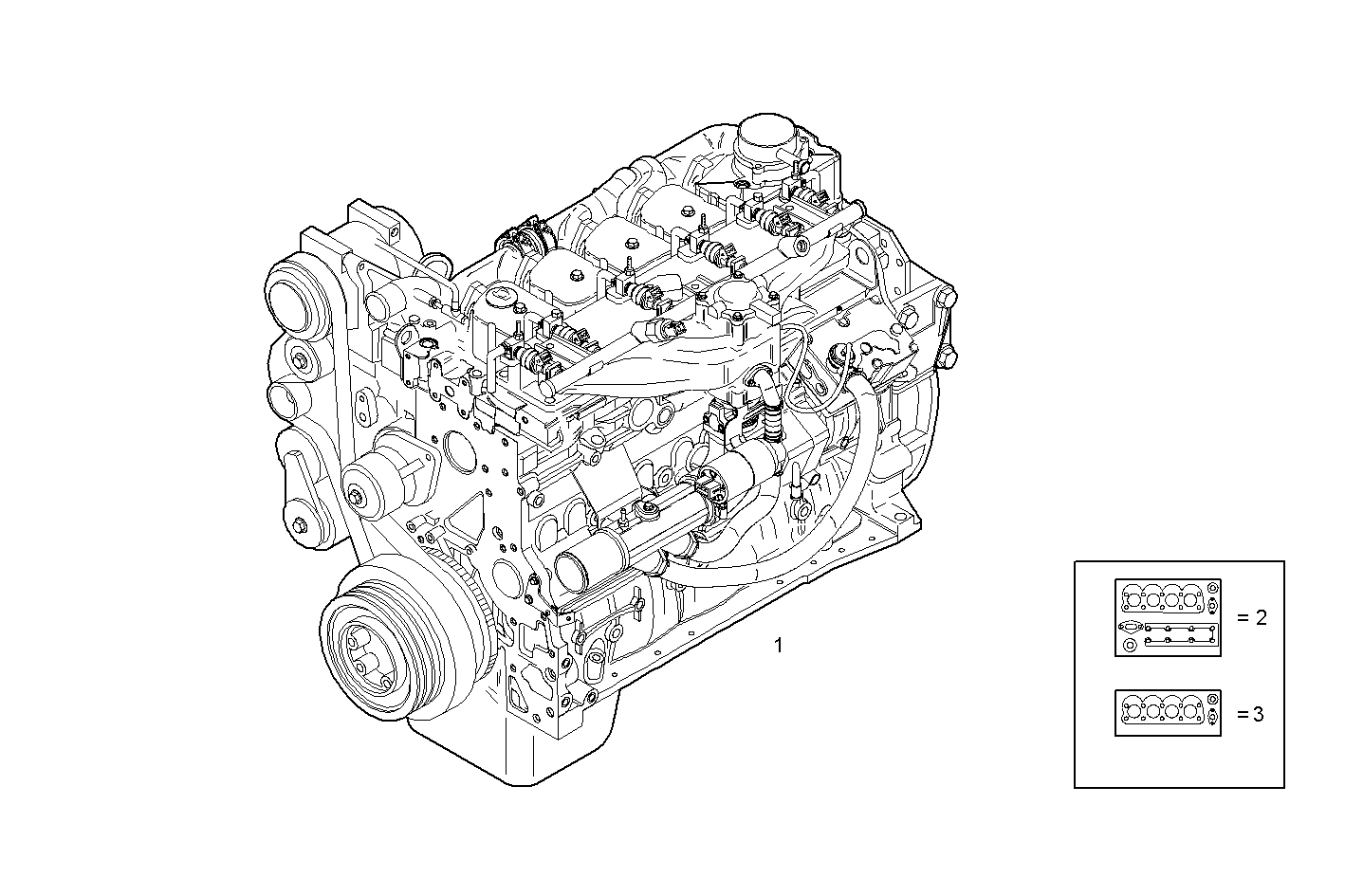 COMPLETE ENGINE parts diagram