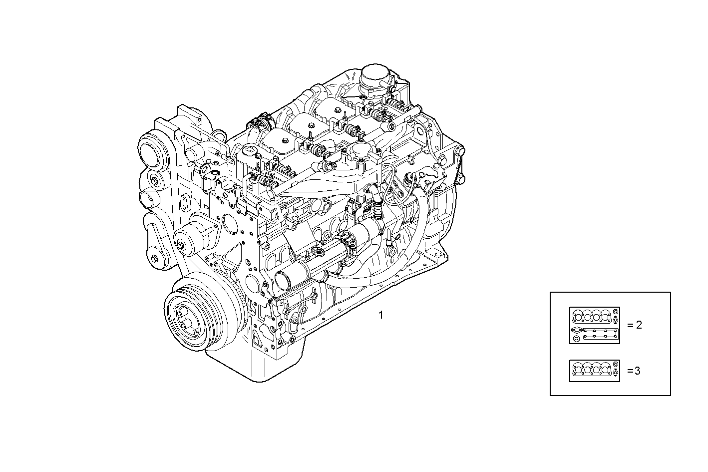 COMPLETE ENGINE parts diagram