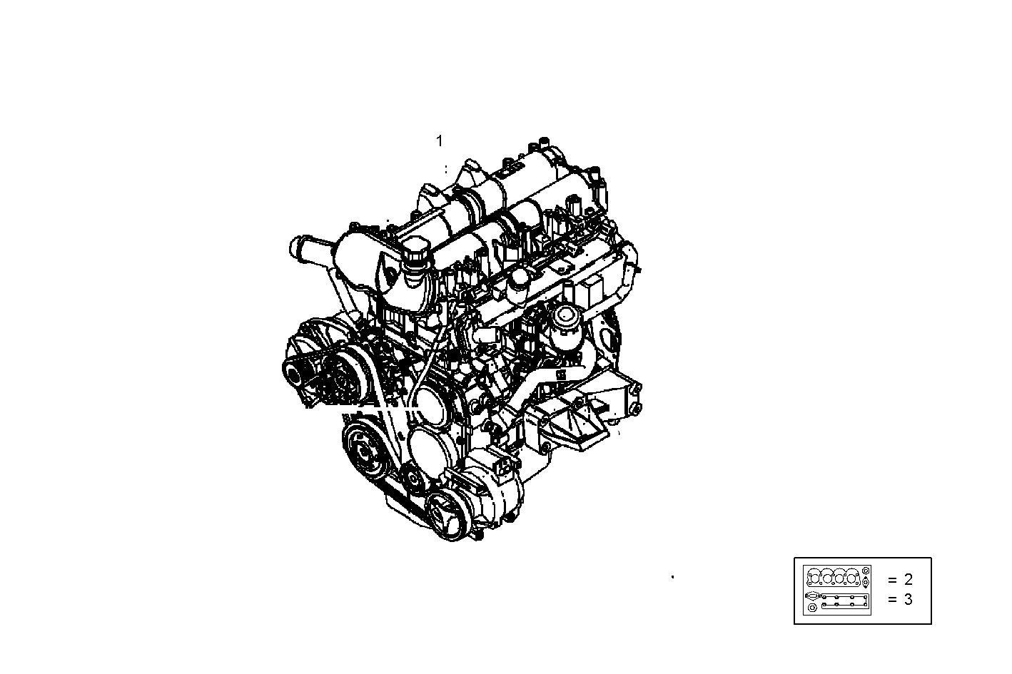COMPLETE ENGINE parts diagram