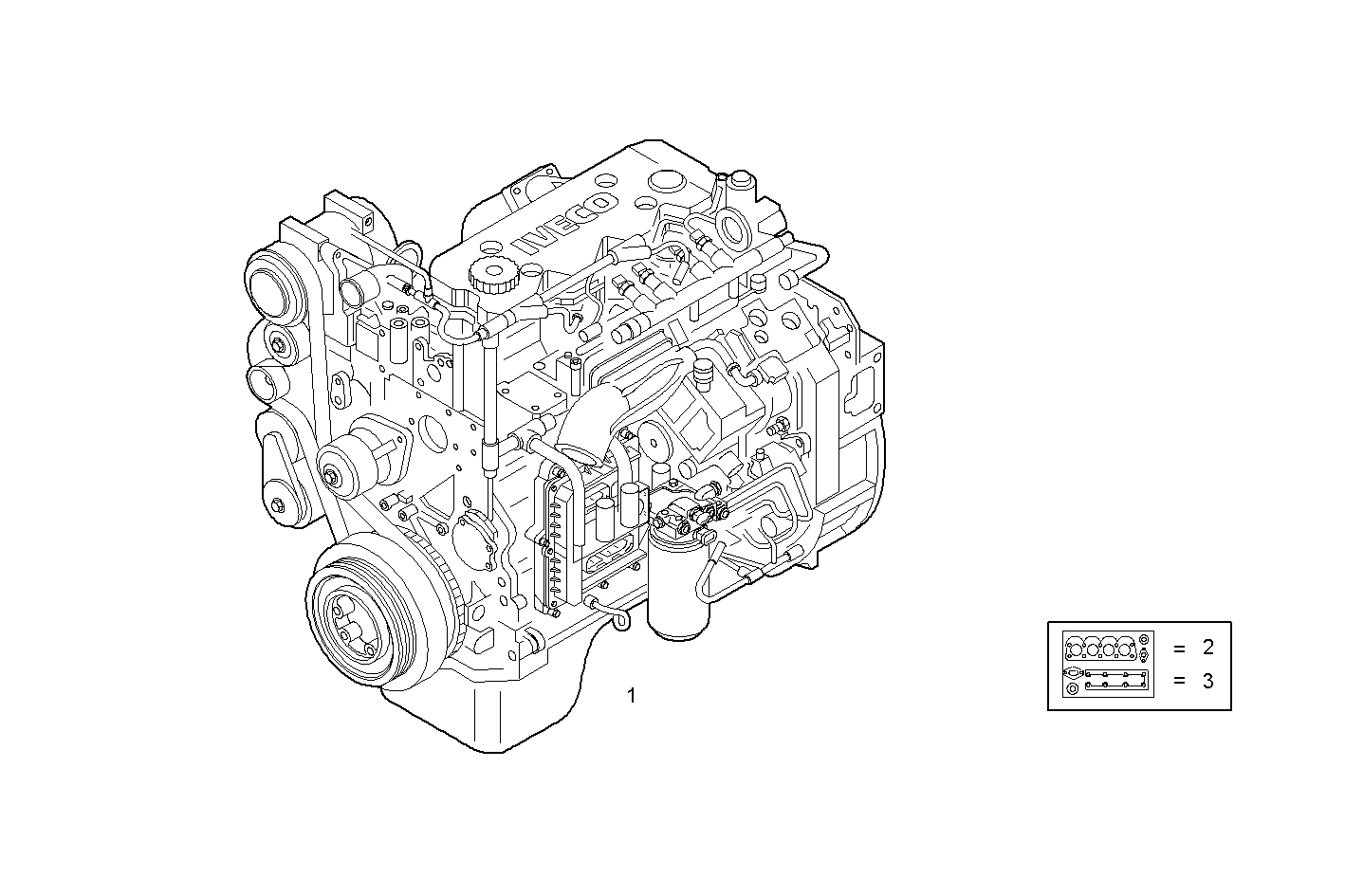 COMPLETE ENGINE parts diagram