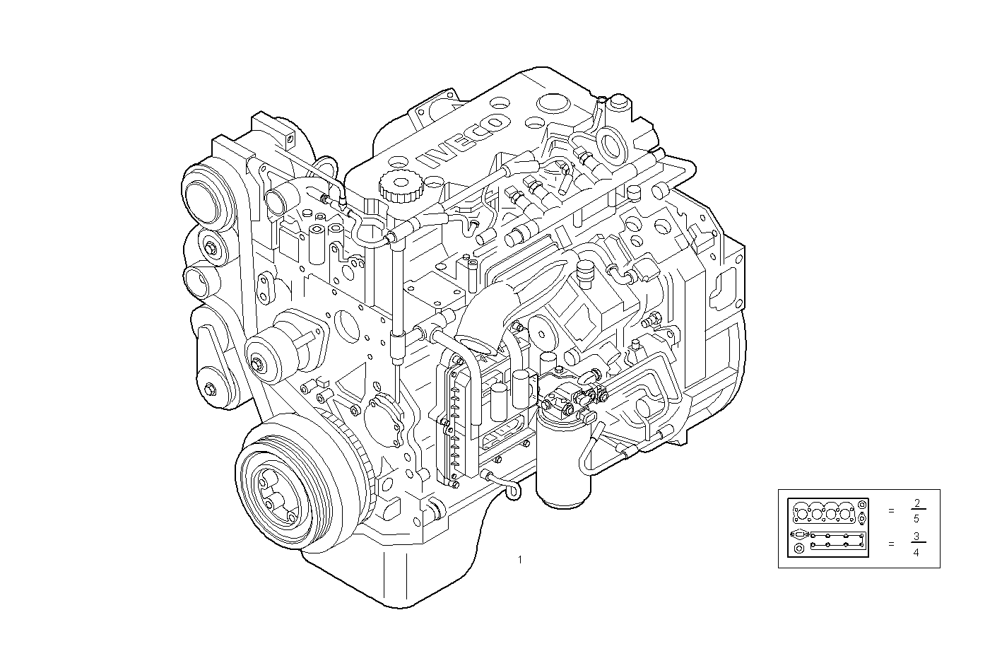COMPLETE ENGINE parts diagram