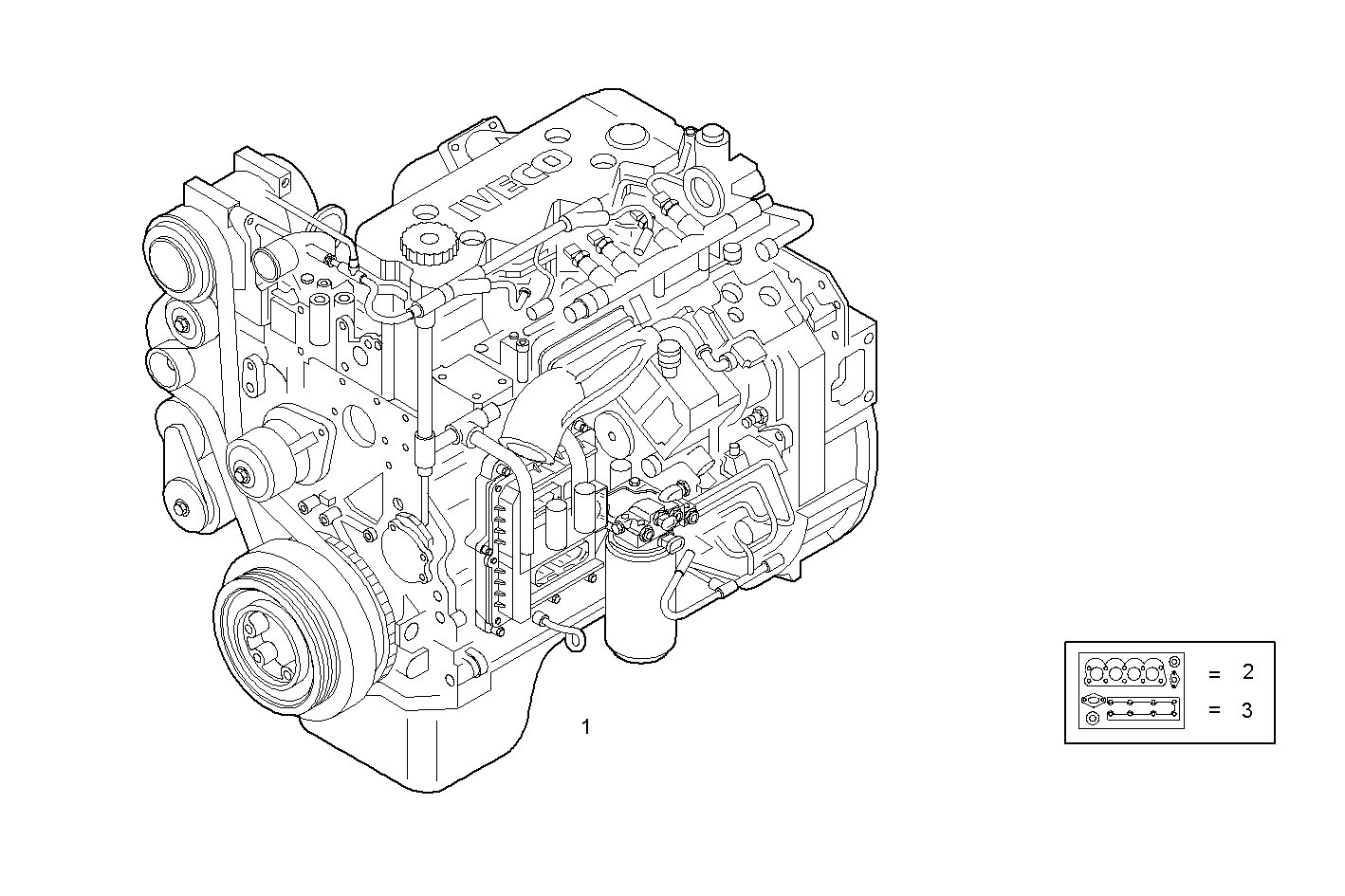 COMPLETE ENGINE parts diagram