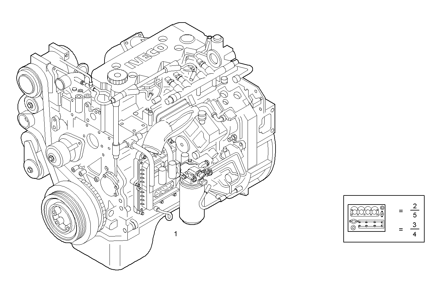 COMPLETE ENGINE parts diagram