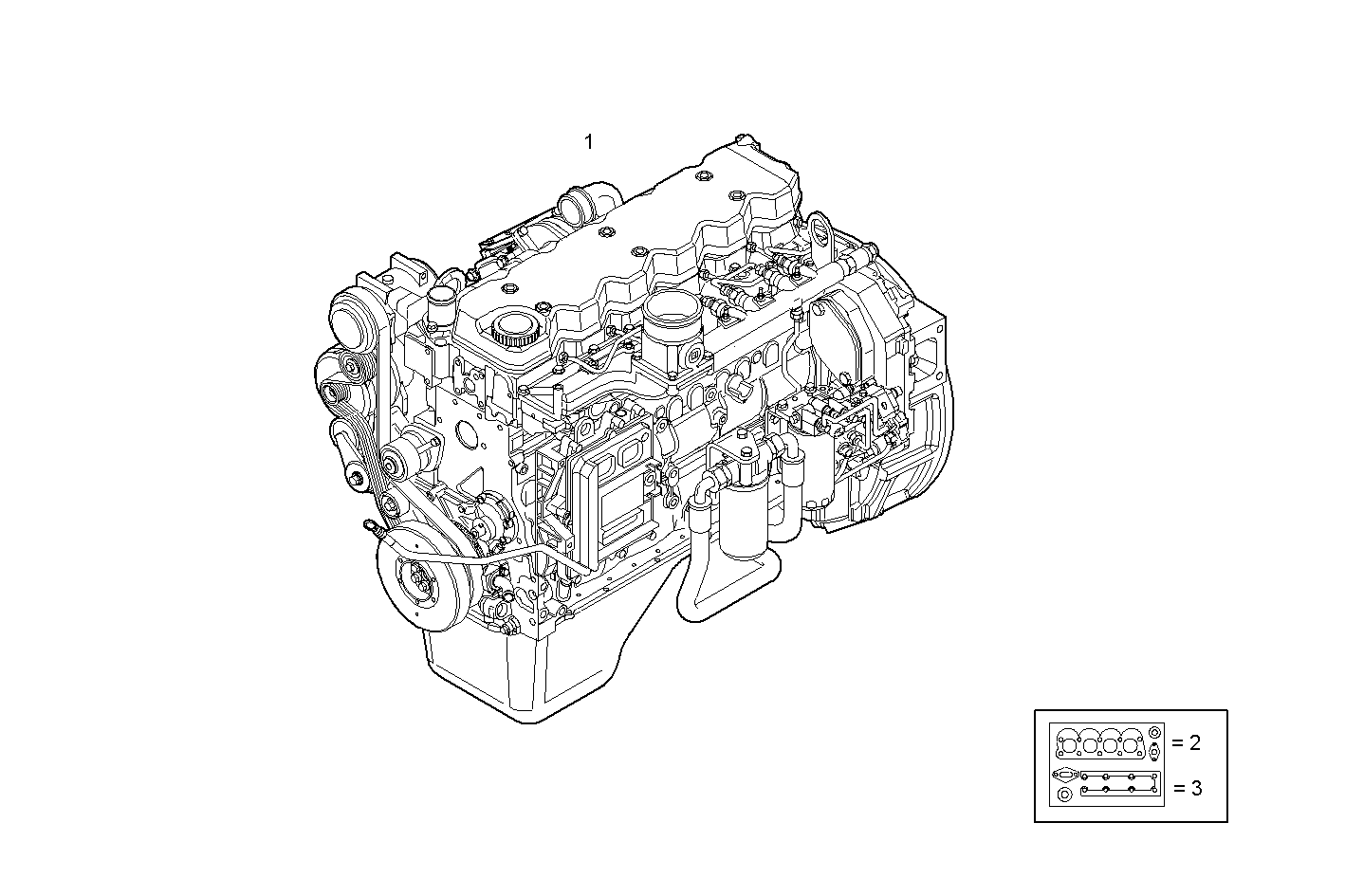 COMPLETE ENGINE parts diagram