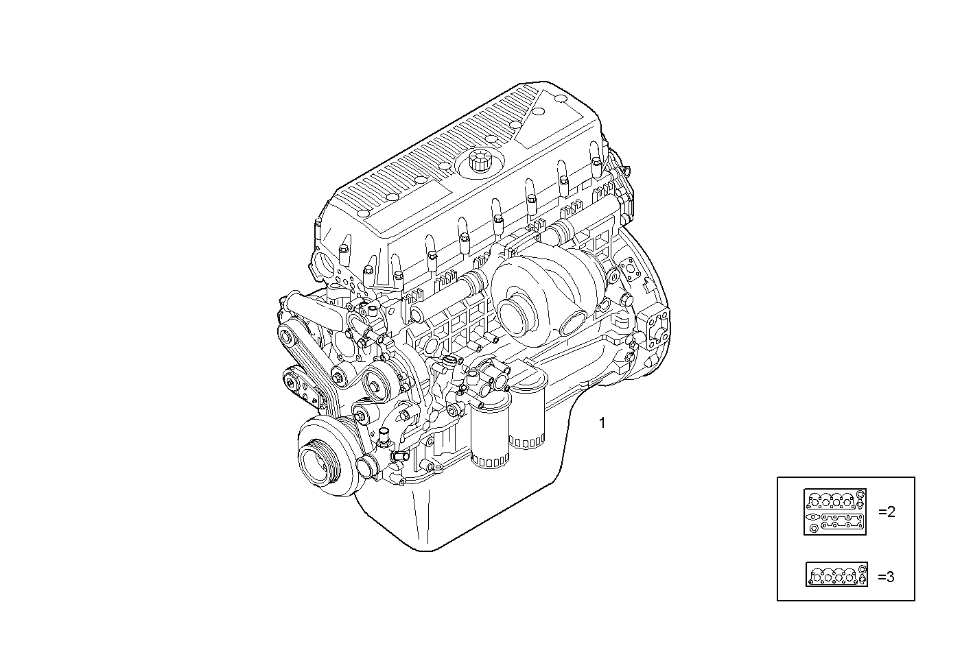 COMPLETE ENGINE parts diagram