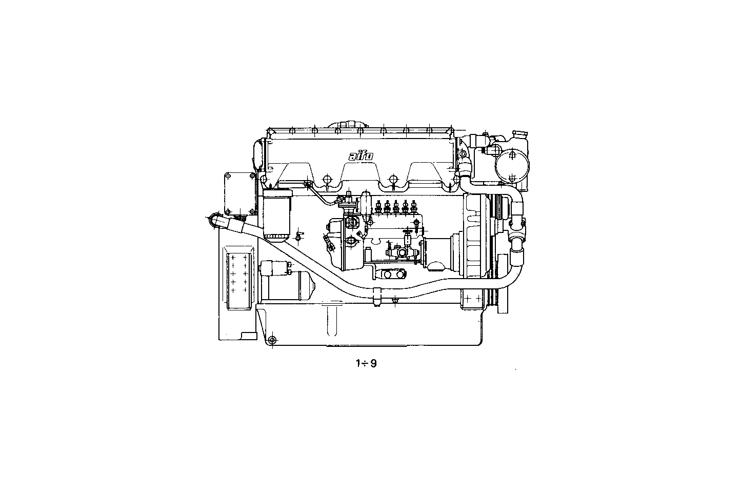 COMPLETE ENGINE parts diagram