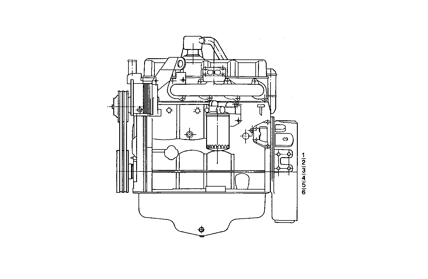 COMPLETE ENGINE parts diagram