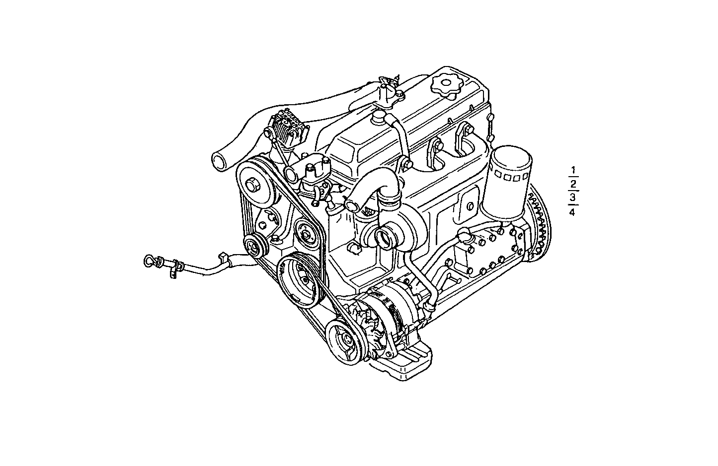 COMPLETE ENGINE parts diagram